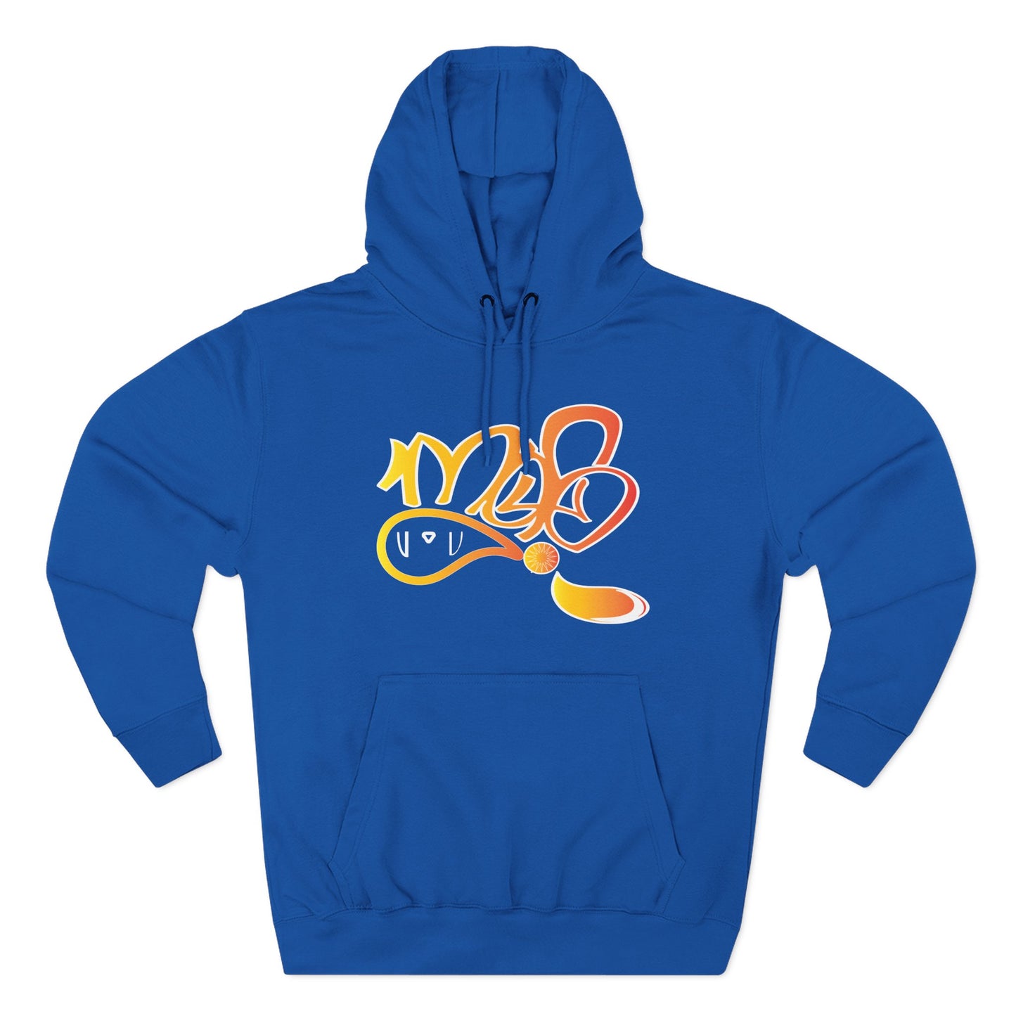 Vibrant Three-Panel Fleece Hoodie, Cozy Streetwear, Graphic Hooded Sweatshirt, Casual Pullover, Perfect for Gifts and Everyday Wear