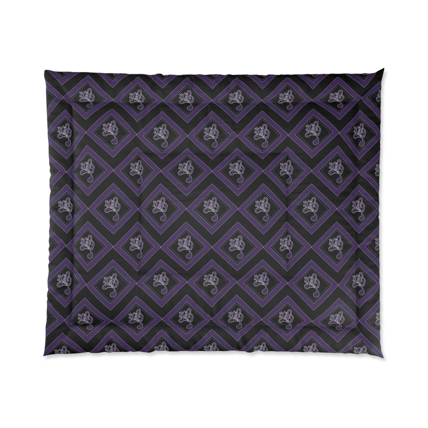 Elegant Gothic Comforter for Cozy Bedroom Décor, Dark Purple Bedding, Unique Home Accents, Perfect Gift for Halloween, Gothic Style