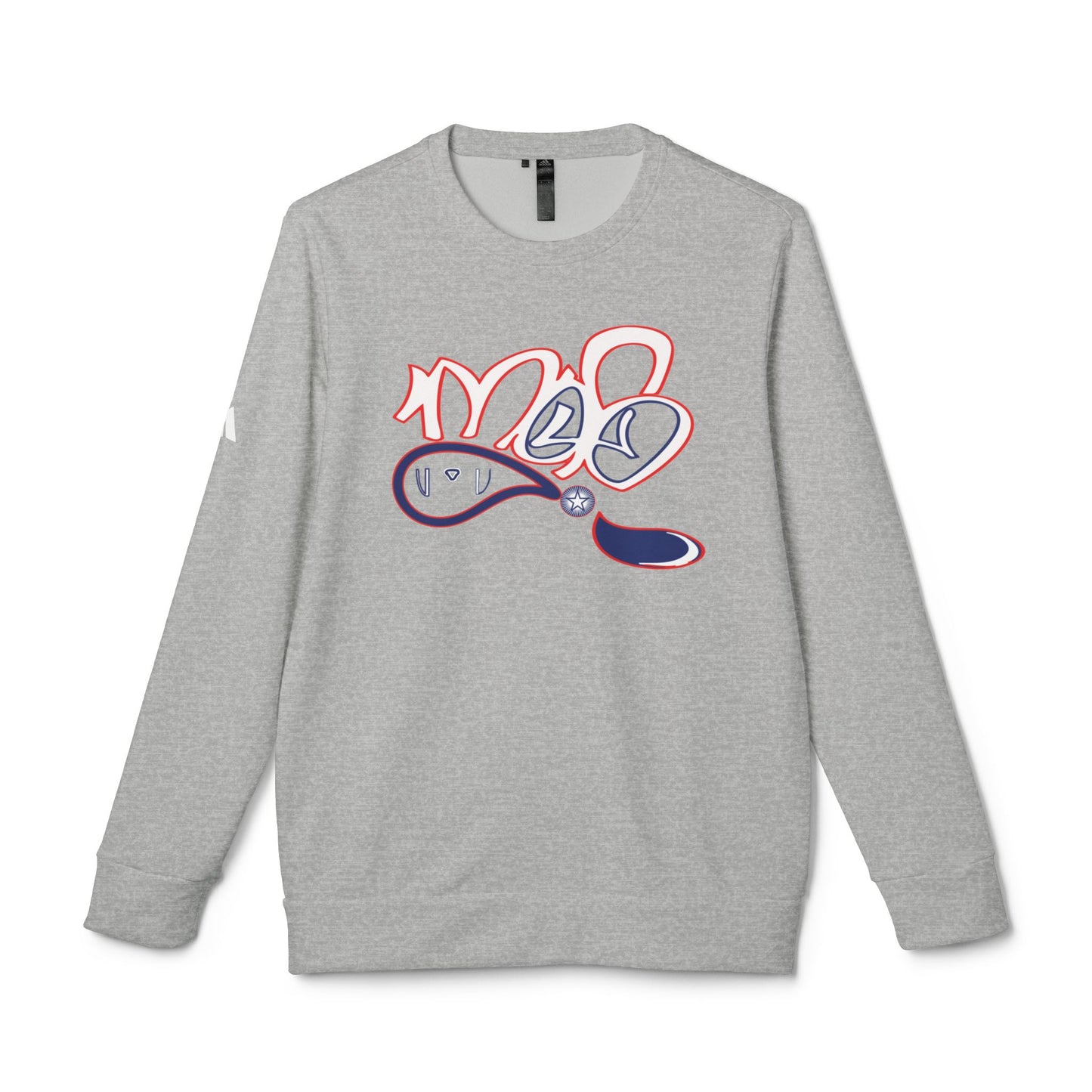 Adidas Unisex Graphic Fleece Crewneck Sweatshirt - Casual Comfort & Style