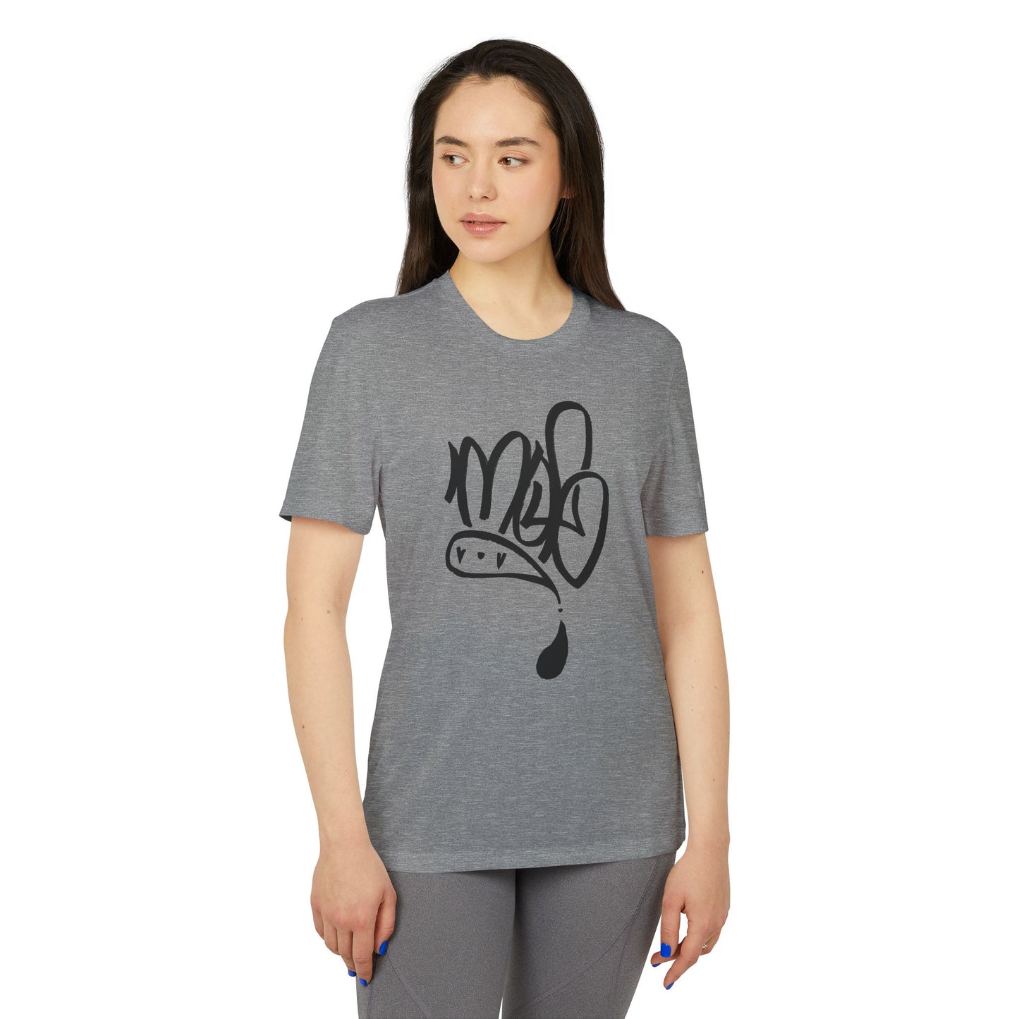 Sporty Unisex T-shirt with Street Art Design, Activewear, Casual Wear, Gym Tee, Gift for Fitness Enthusiasts