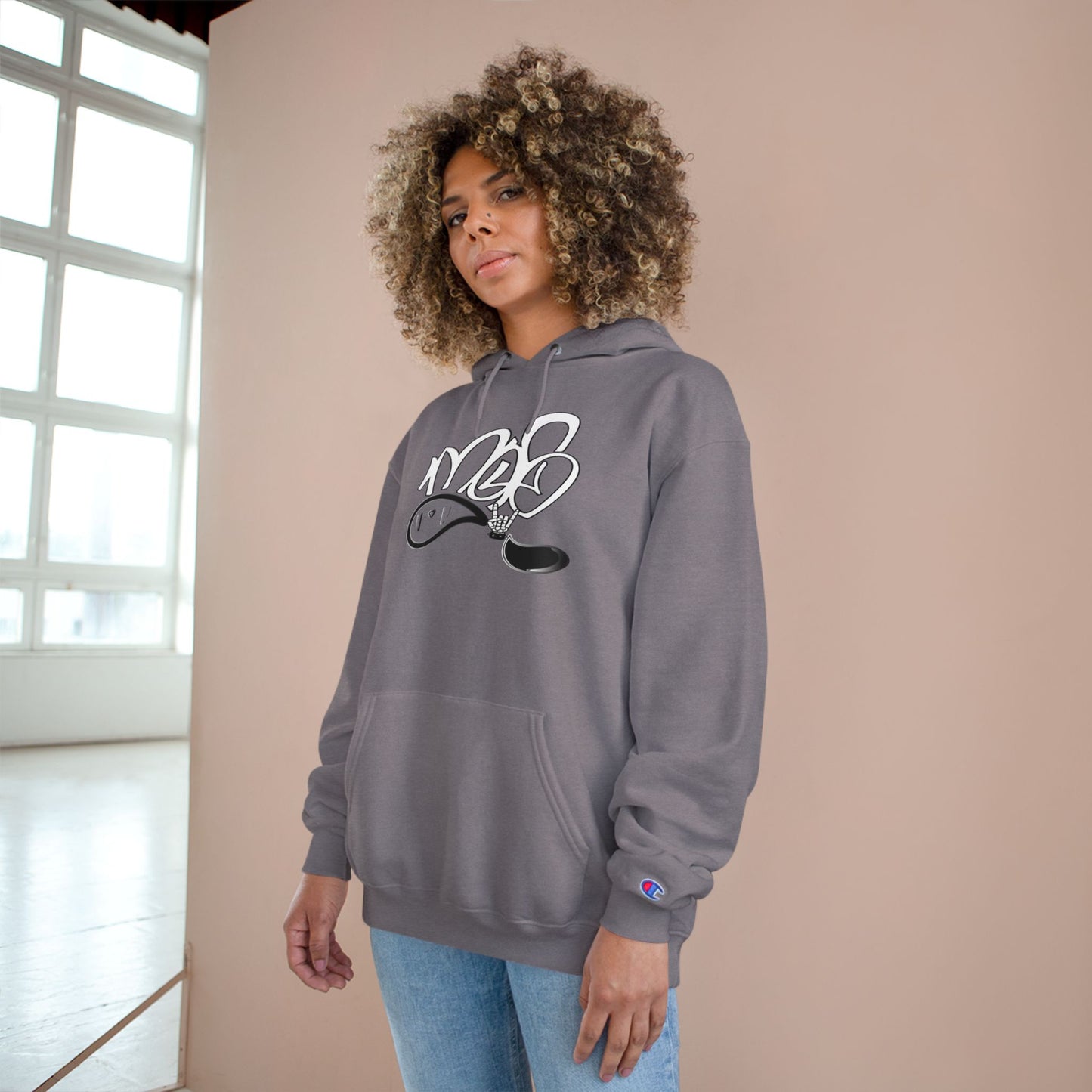 Street Style Champion Hoodie, Cool Graphic Sweatshirt, Trendy Pullover for Casual Outfits, Perfect Gift for Every Occasion