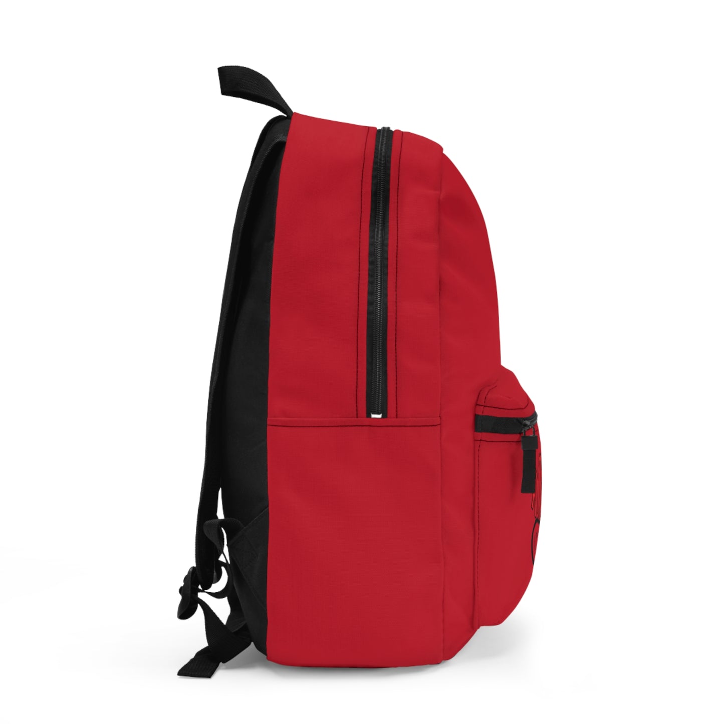 Red Graffiti Backpack - Urban Style, Casual Bag, Student Essentials, Trendy Accessory, Everyday Use, Gift Idea