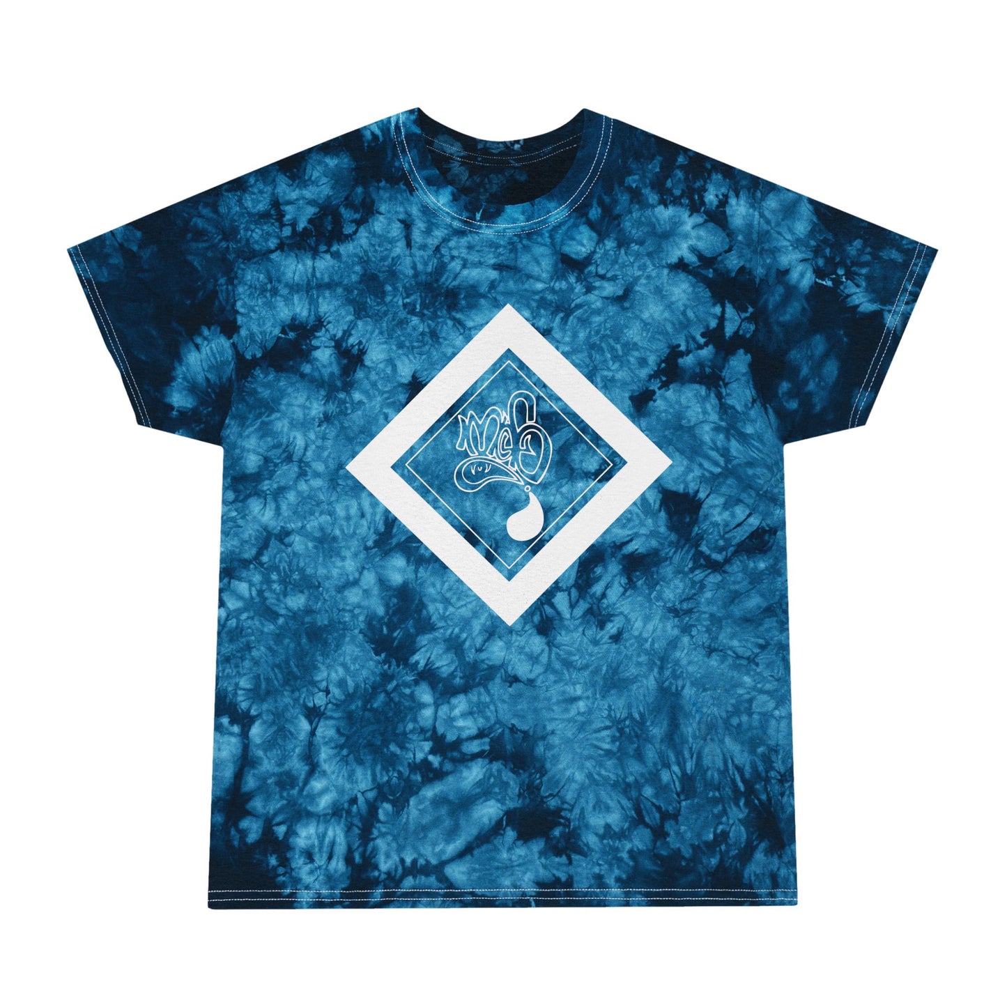 Crystal Tie-Dye Tee, Boho Chic T-Shirt, Summer Vibes Top, Relaxed Casual Wear, Festival Fashion, Unique Gift Idea