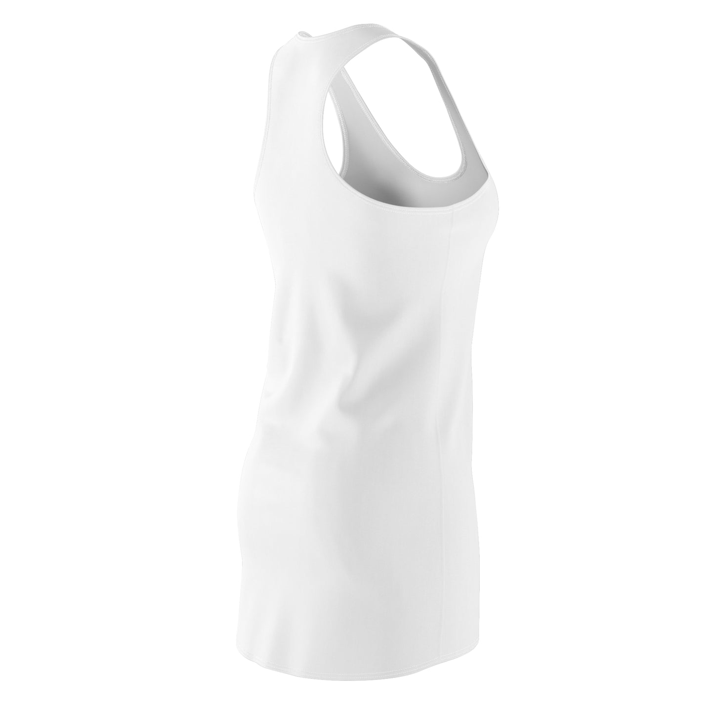 Stylish Women's Racerback Dress with Artistic Design, Casual Wear, Summer Dress, Beach Outfit, Gift for Her, Festival Attire