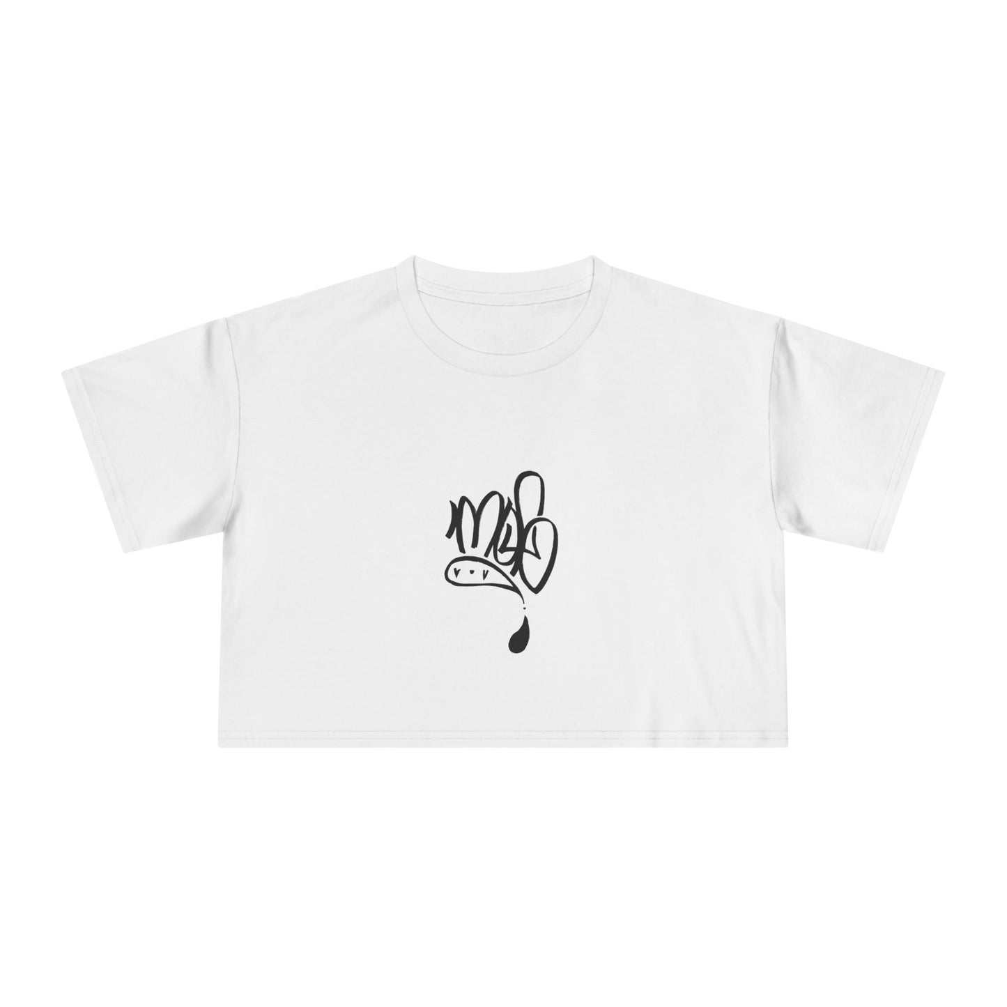 Trendy Women's Crop Tee with Unique Design, Casual Summer Top, Streetwear, Gift for Her, Graphic Tee