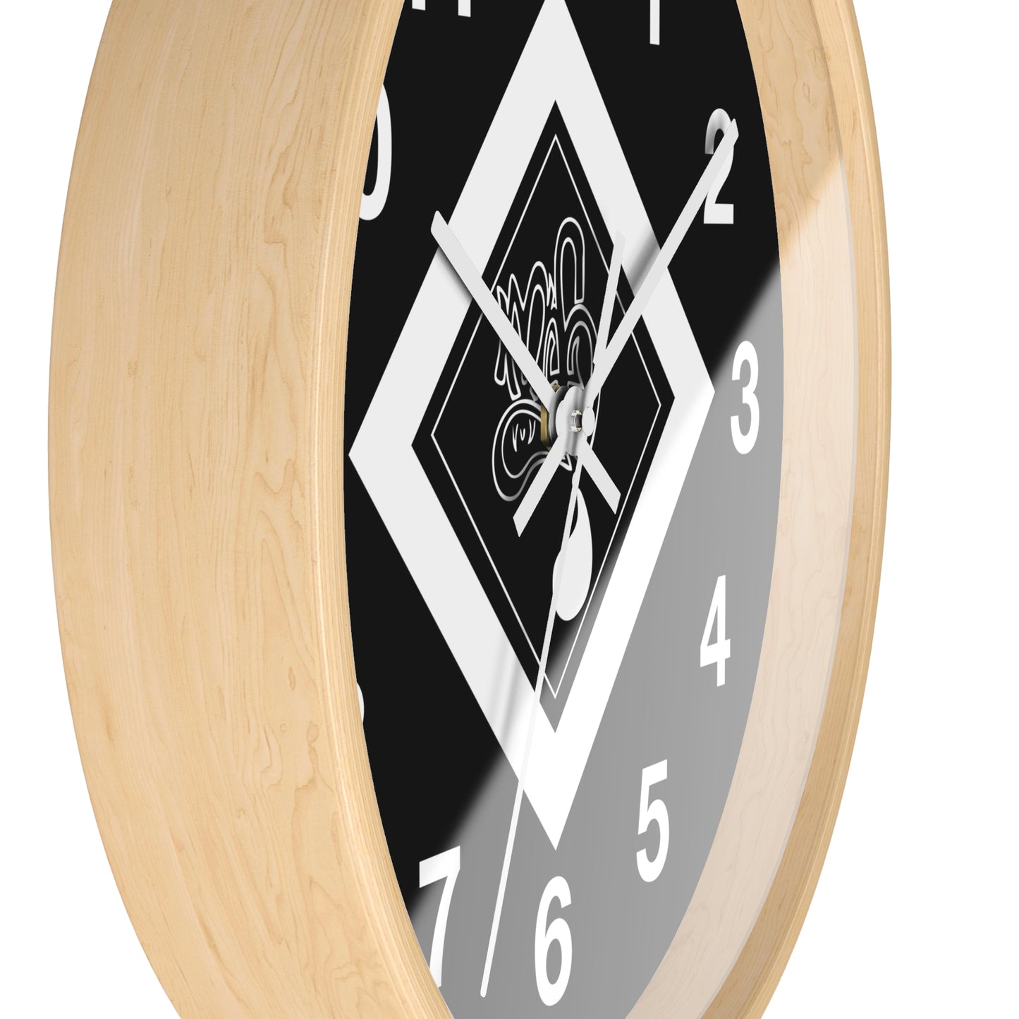 Modern Black Wall Clock with Unique Design, Home Decor, Gift for Him/Her, Office Clock, Wall Art, Minimalist Style