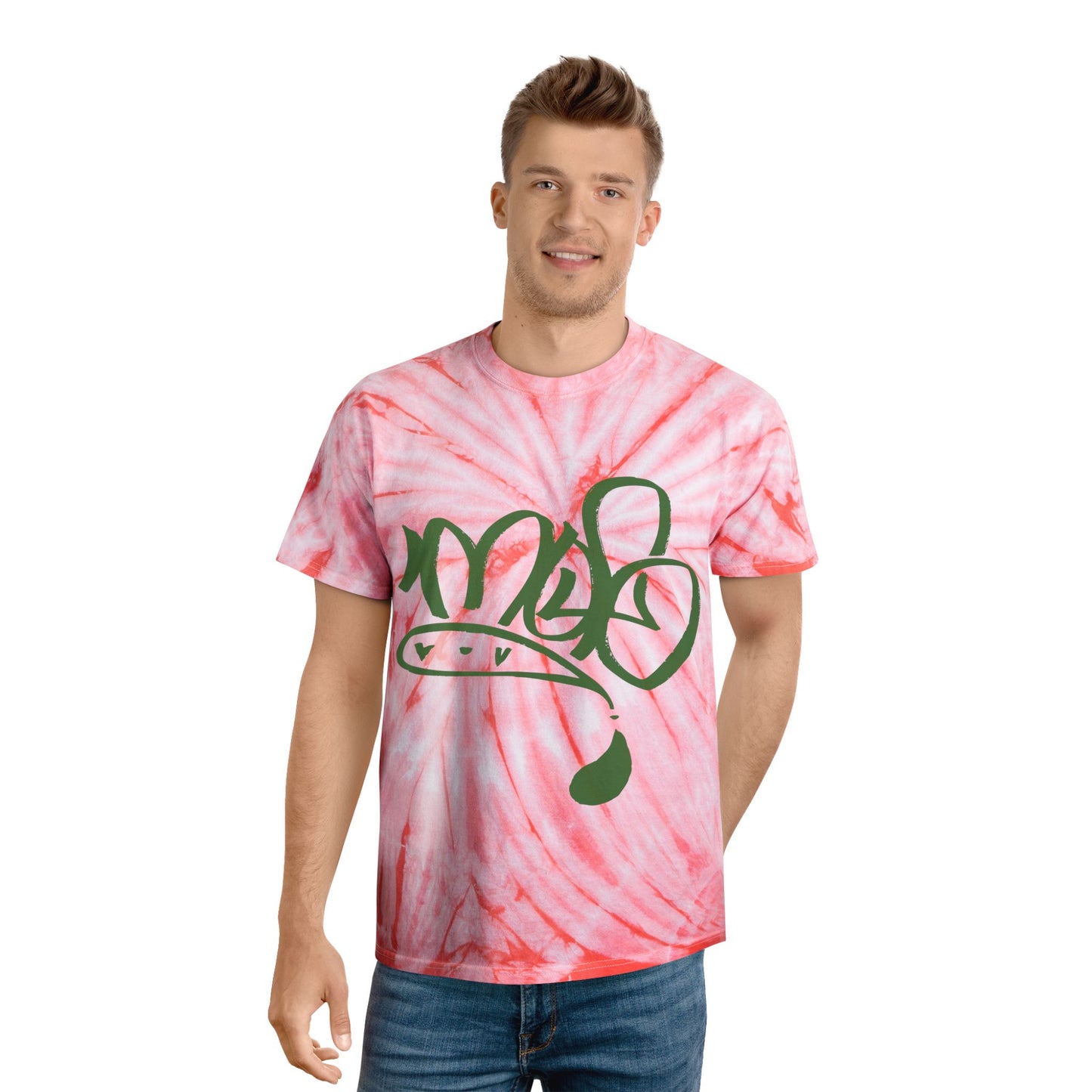 Cheerful Tie-Dye Tee, Cyclone Design, Summer Vibes, Great for Festivals, Casual Wear, Eco-Friendly Apparel