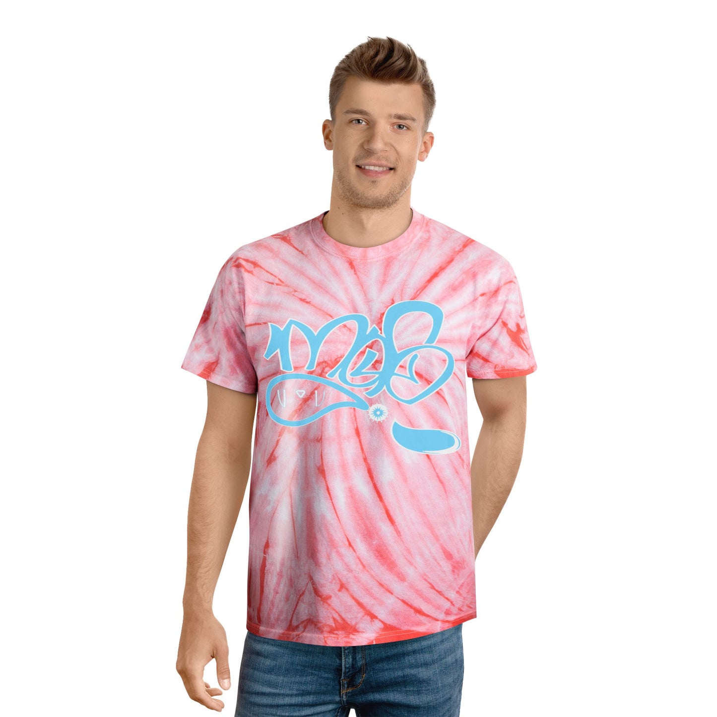Vibrant Tie-Dye Tee, Relaxed Summer Shirt, Casual Wear, Beach Outfit, Festival Fashion, Gift for Trendsetters