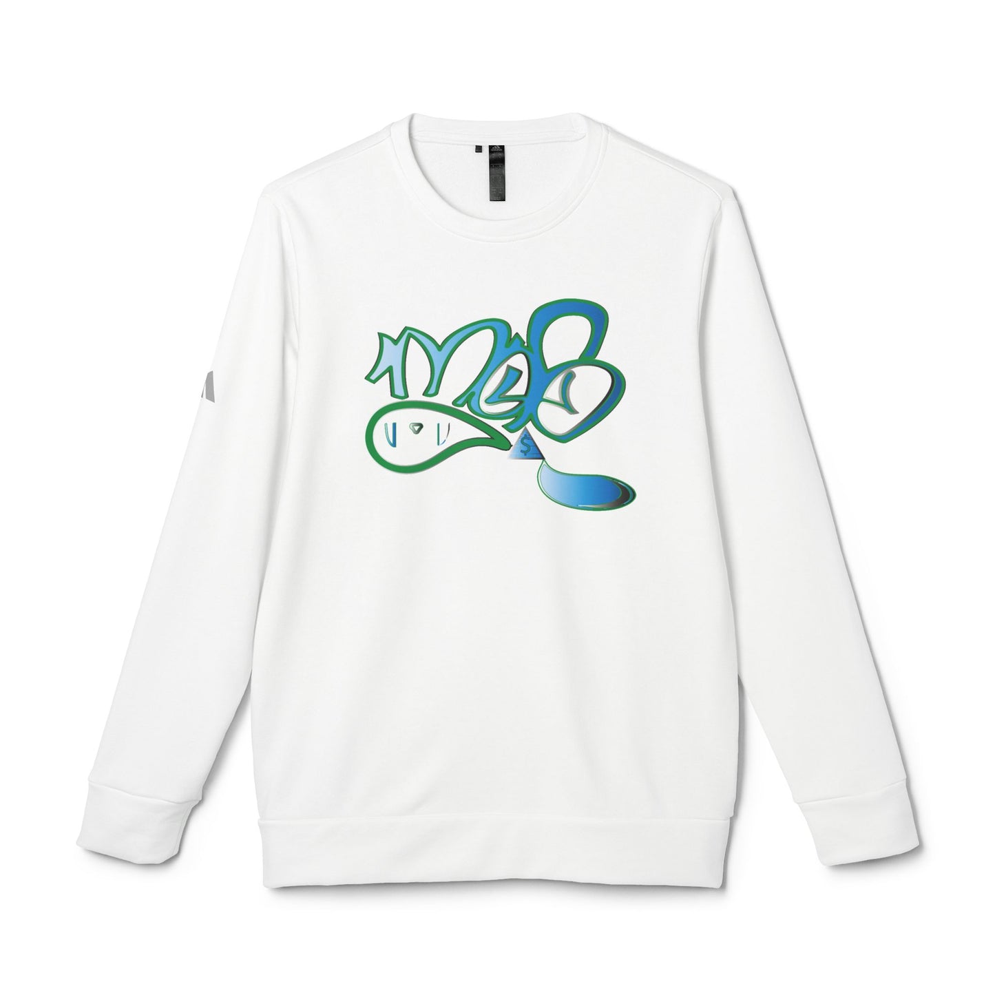 Adidas Unisex Graphic Fleece Crewneck Sweatshirt, Cozy Sweatshirt, Streetwear Style, Casual Wear, Gift for Him/Her