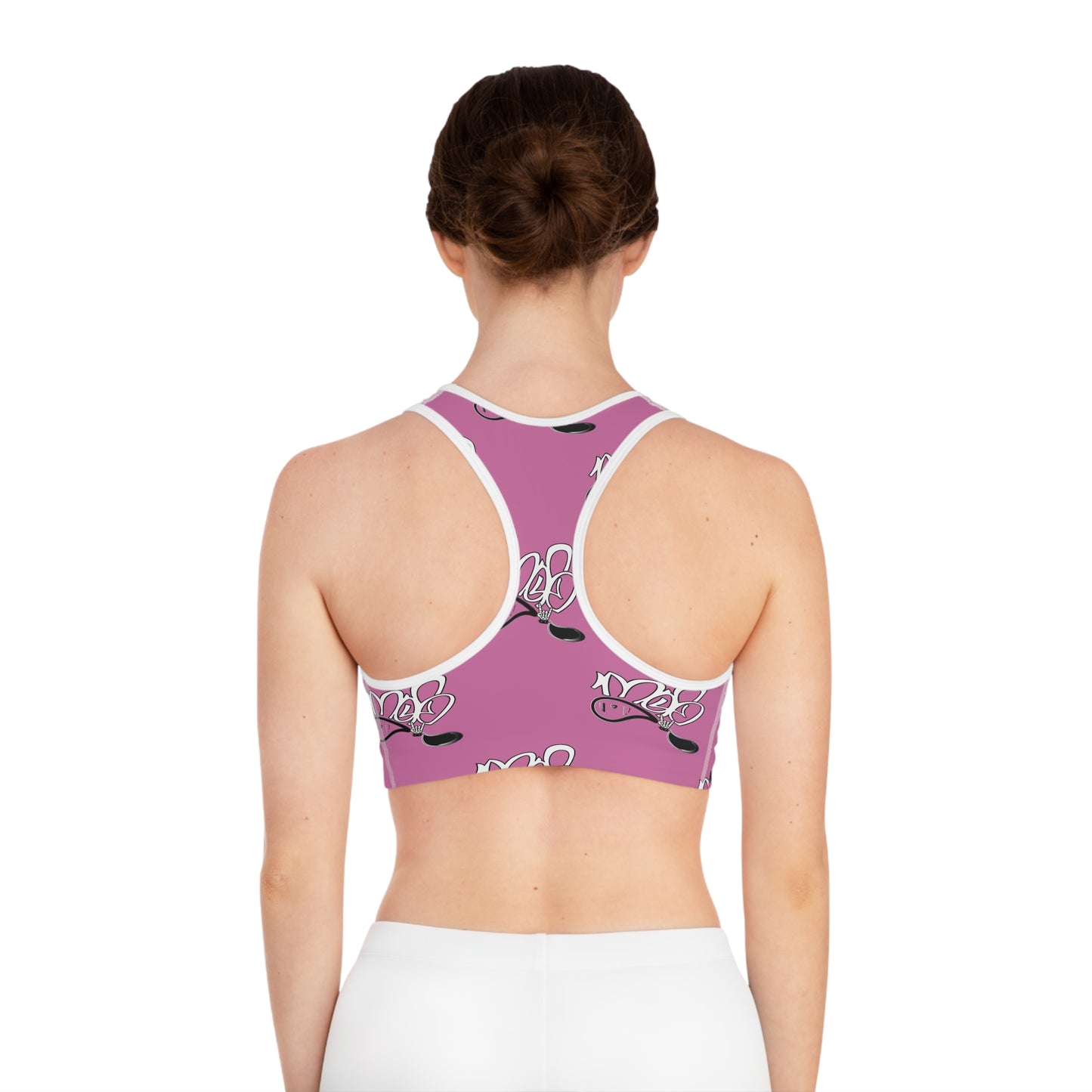 Cute Cow Print Sports Bra for Active Women