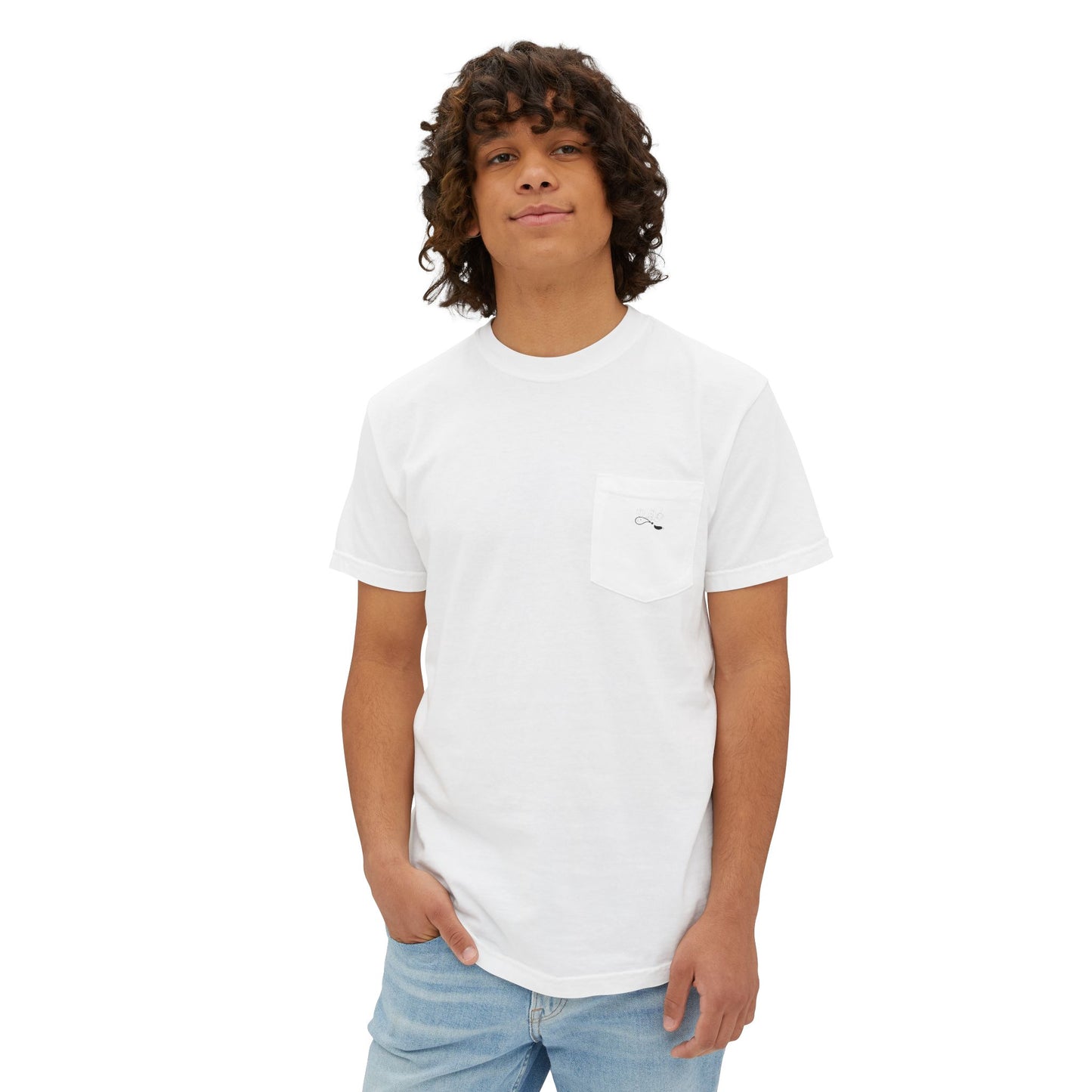 Garment-Dyed Pocket T-Shirt, Casual Crew Tee, Relaxed Fit Top, Unisex Basic Tee, Summer Essential, Everyday Style