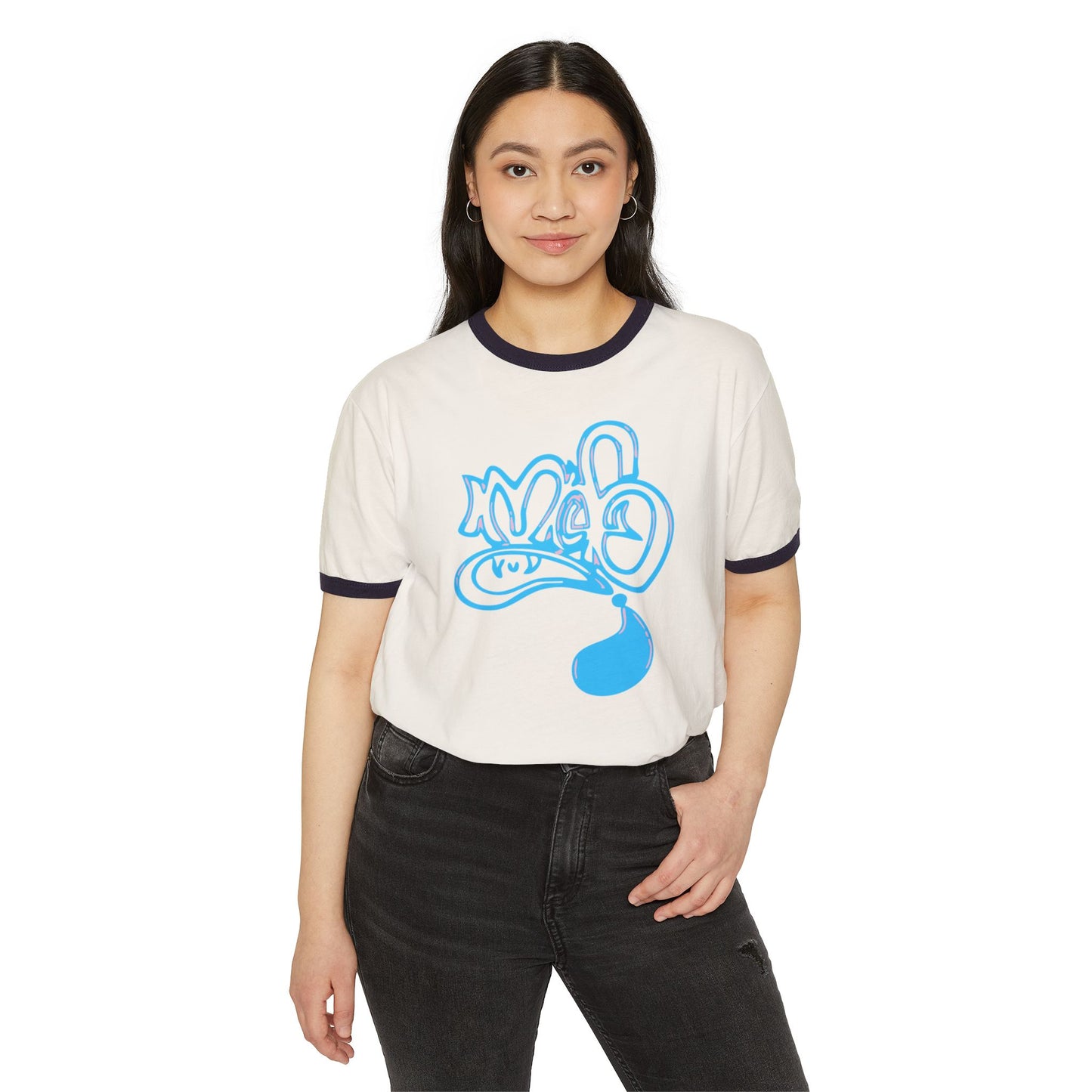 Casual Funky Unisex Ringer T-Shirt, Graphic Tee for Everyday Wear, Hipster Style Shirt, Unique Gift for Friends