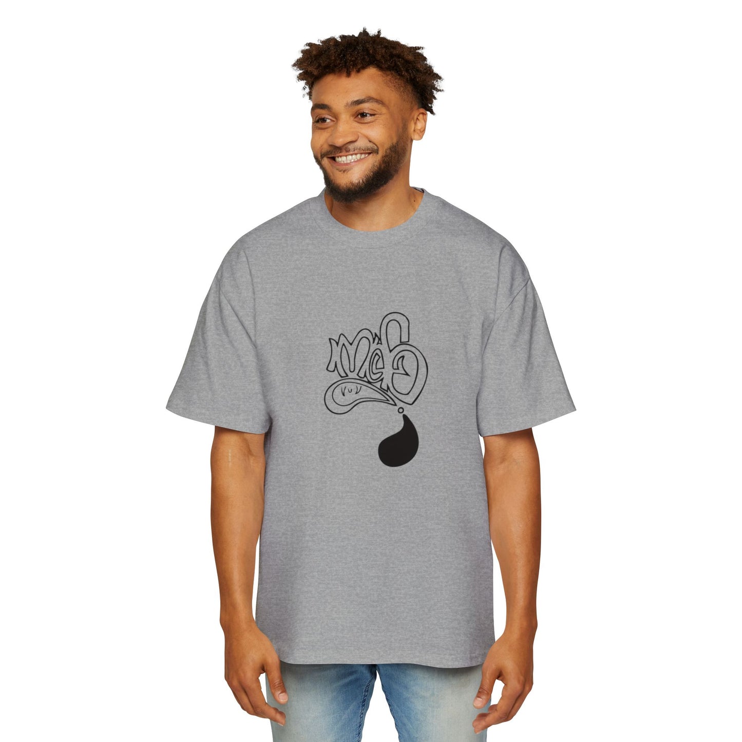 Men's Oversized Graphic Tee: Urban Streetwear, Casual Summer Style, Gift for Him, Trendy Fashion, Relaxed Fit Tee