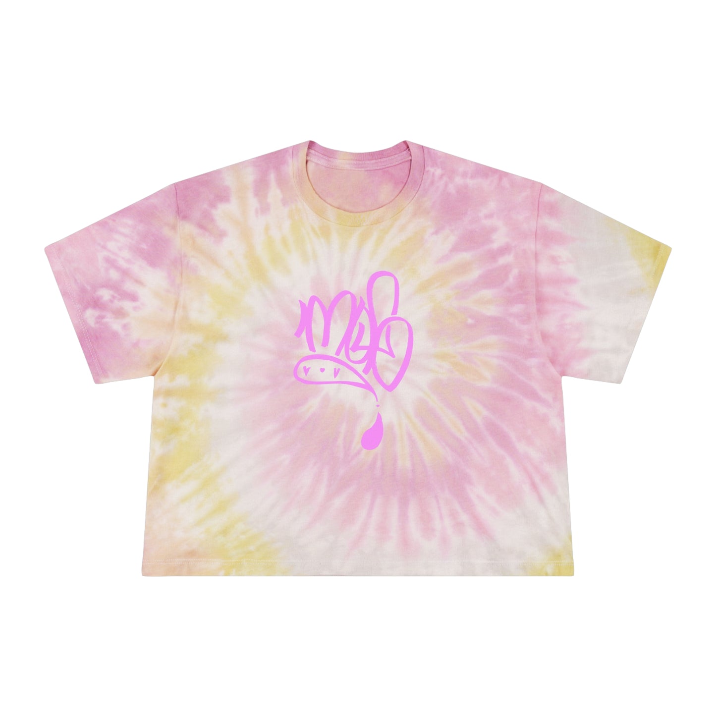 Chill Women's Tie-Dye Crop Tee, Summer Style, Boho Fashion, Relaxed Fit, Gift for Her, Casual Wear