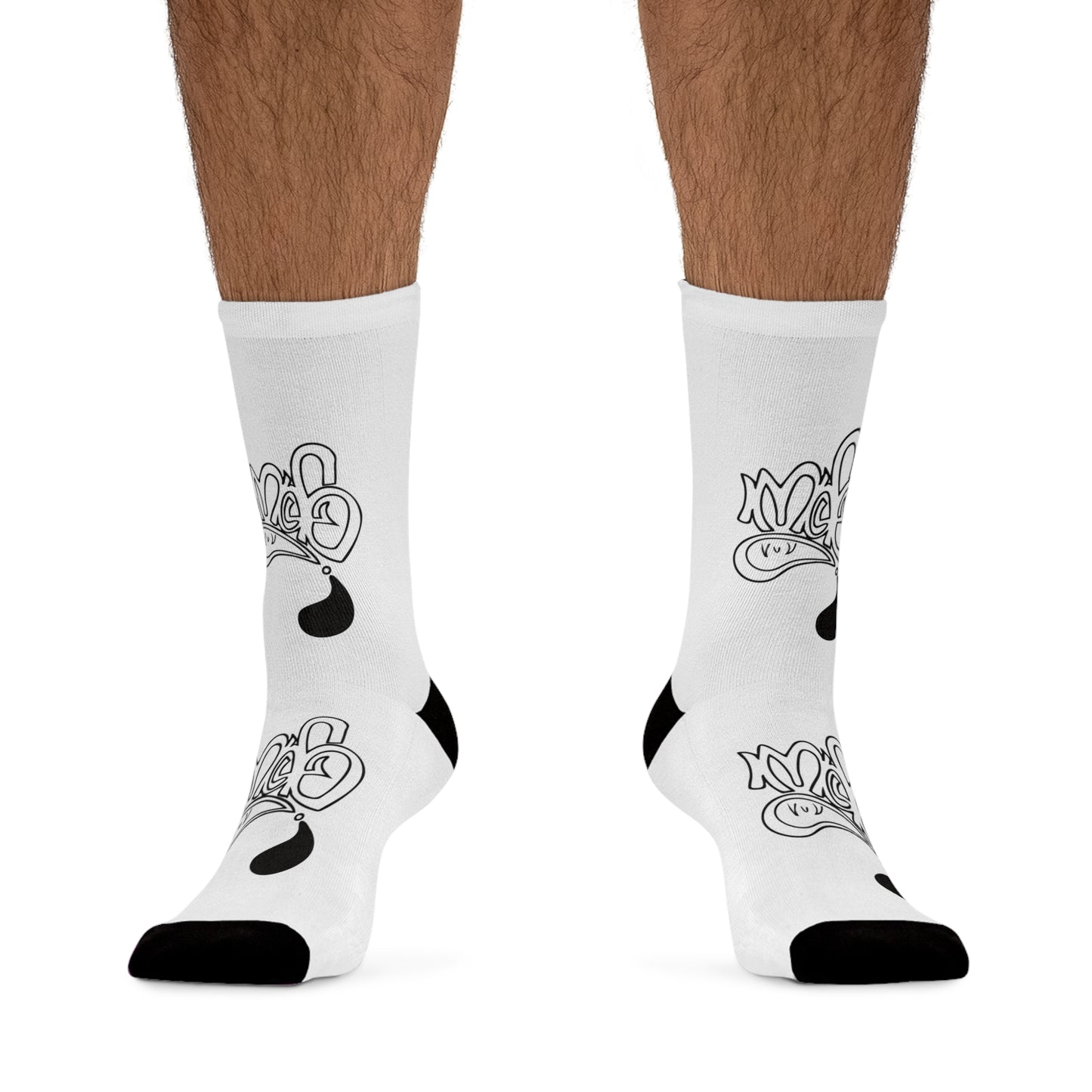 Eco-Friendly Graphic Socks, Funky Casual Socks, Recycled Material Socks, Fun Gift for Her, Hipster Stockings, Sustainable Sock Fashion