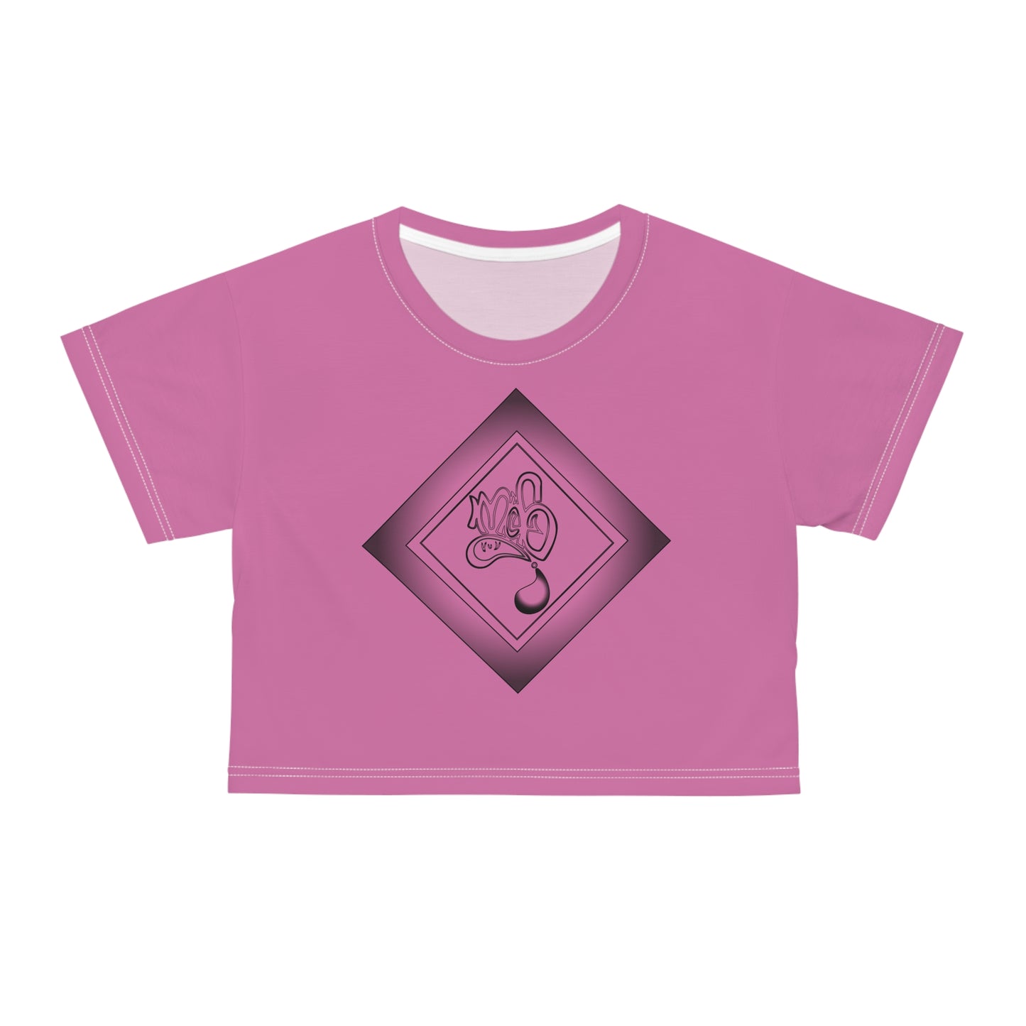 Stylish AOP Crop Tee for Trendy Vibes, Perfect for Summer Days, Casual Wear, Festival Fashion, Gift for Her, Unique Graphic Tee
