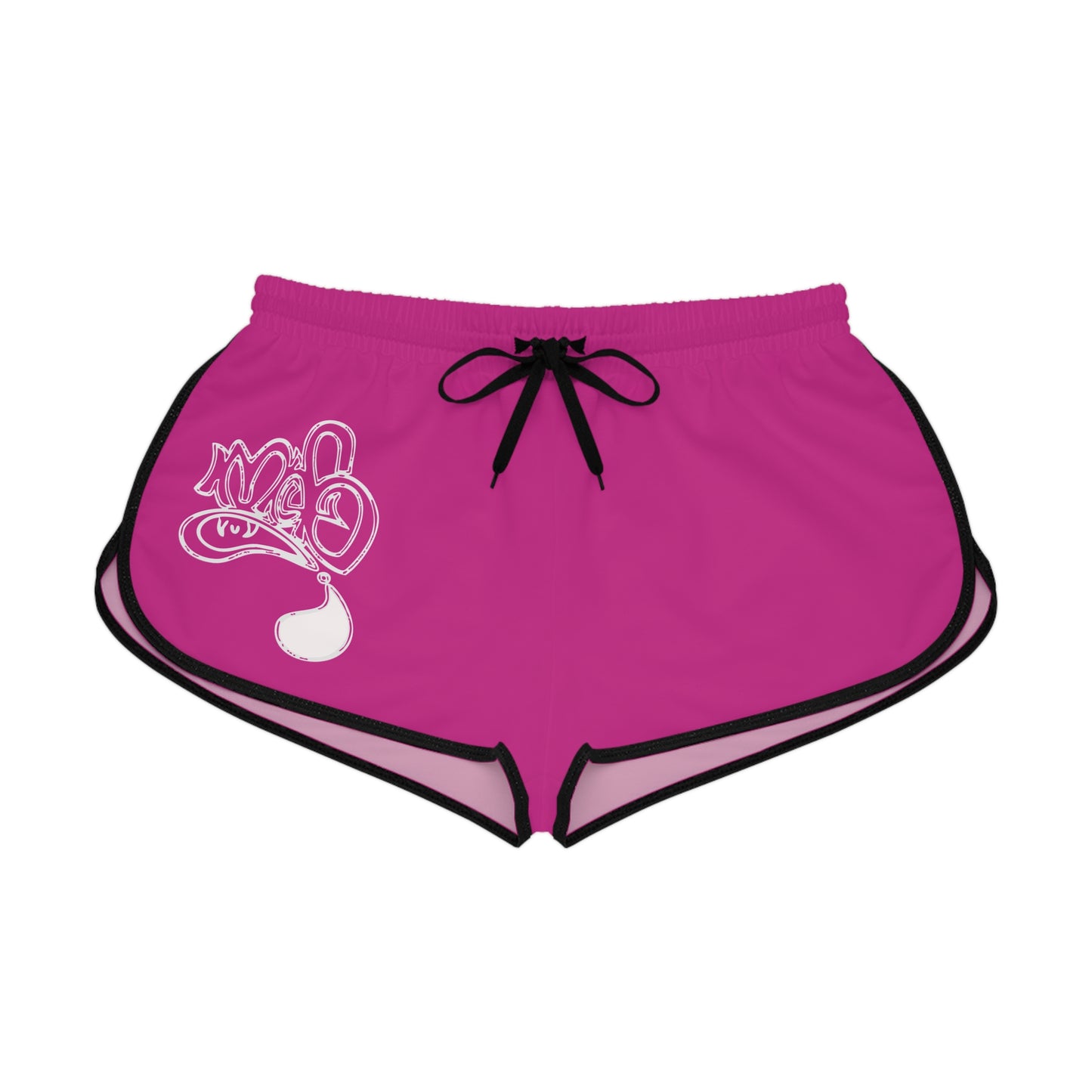 Vibrant Women's Relaxed Shorts - Fun & Comfy Beachwear, Travel Essentials, Casual Summer Wear, Gym Shorts, Pink AOP Design