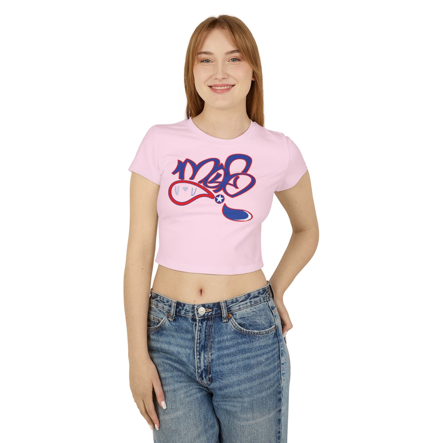 Chic Women's Baby Tee with Bold Design, Casual Summer Top, Trendy Graphic Tee, Perfect Gift for Birthdays, Festivals, or Everyday Wear