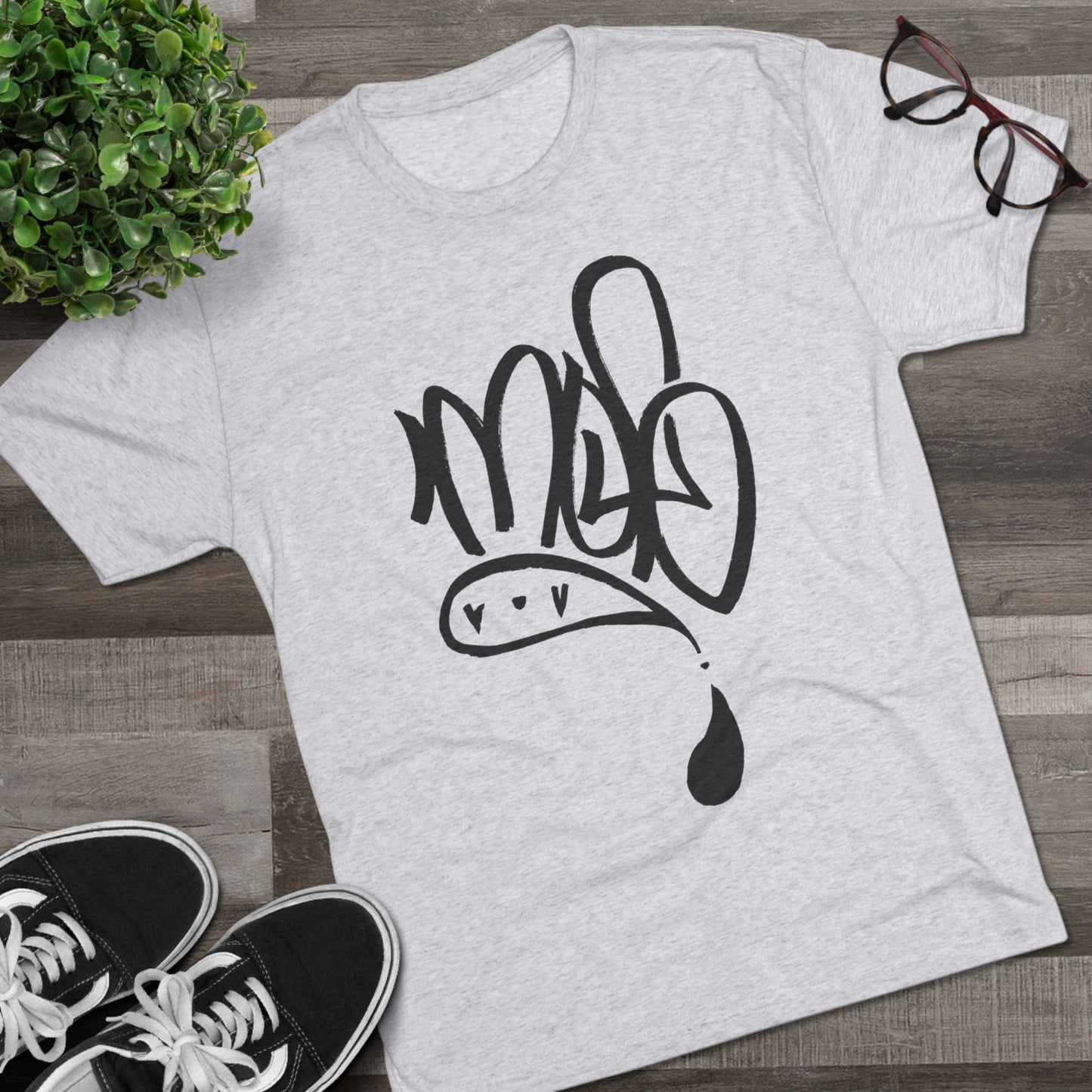 Urban Art Unisex Crew Tee, Trendy Graphic Tee, Streetwear Shirt, Casual Wear, Gift for Artists, Summer Style