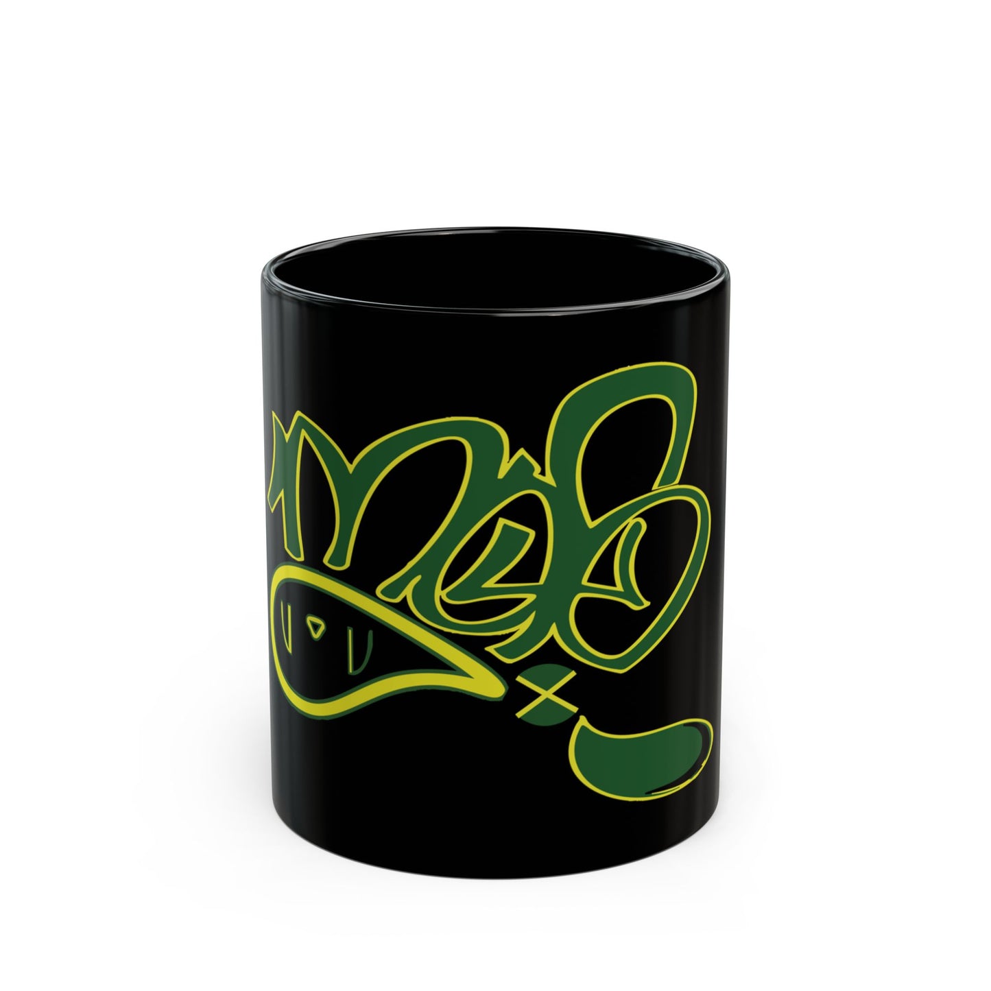 Vibrant Graffiti Black Mug - Perfect Gift for Art Lovers, Coffee Enthusiasts, Birthdays, and Home Decor