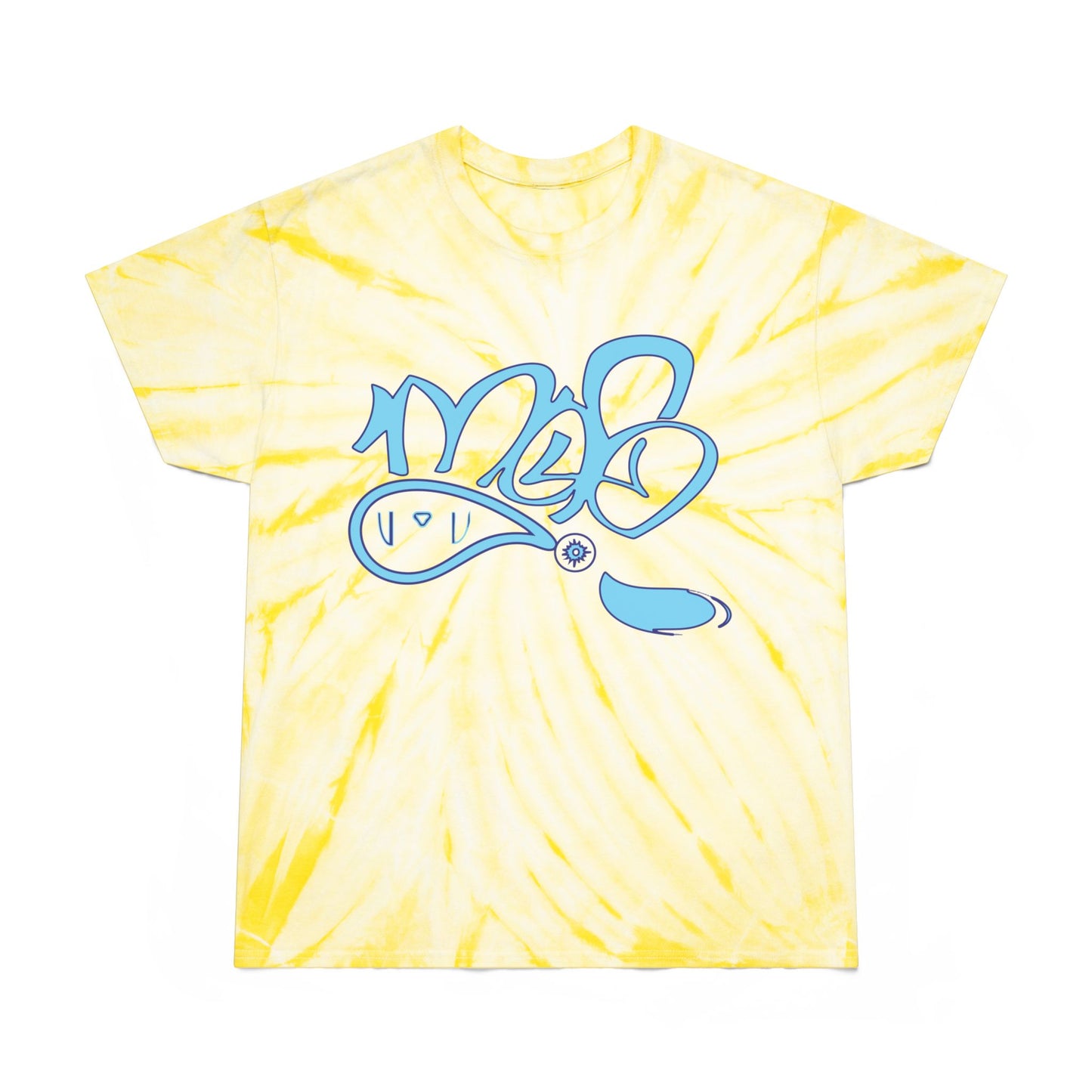Sunny Cyclone Tie-Dye Tee for Casual Vibes, Summer Fun T-Shirt, Festival Outfit, Gift for Teens, Retro Style Tee