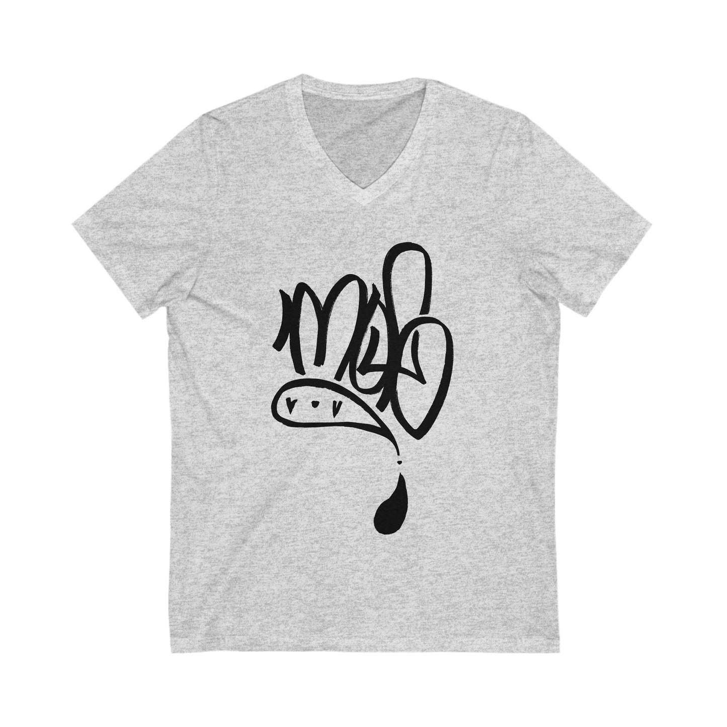 Stylish V-Neck Graphic Tee | Casual Wear, Street Style, Gift for Him/Her, Comfy Summer Top, Art-Inspired Shirt