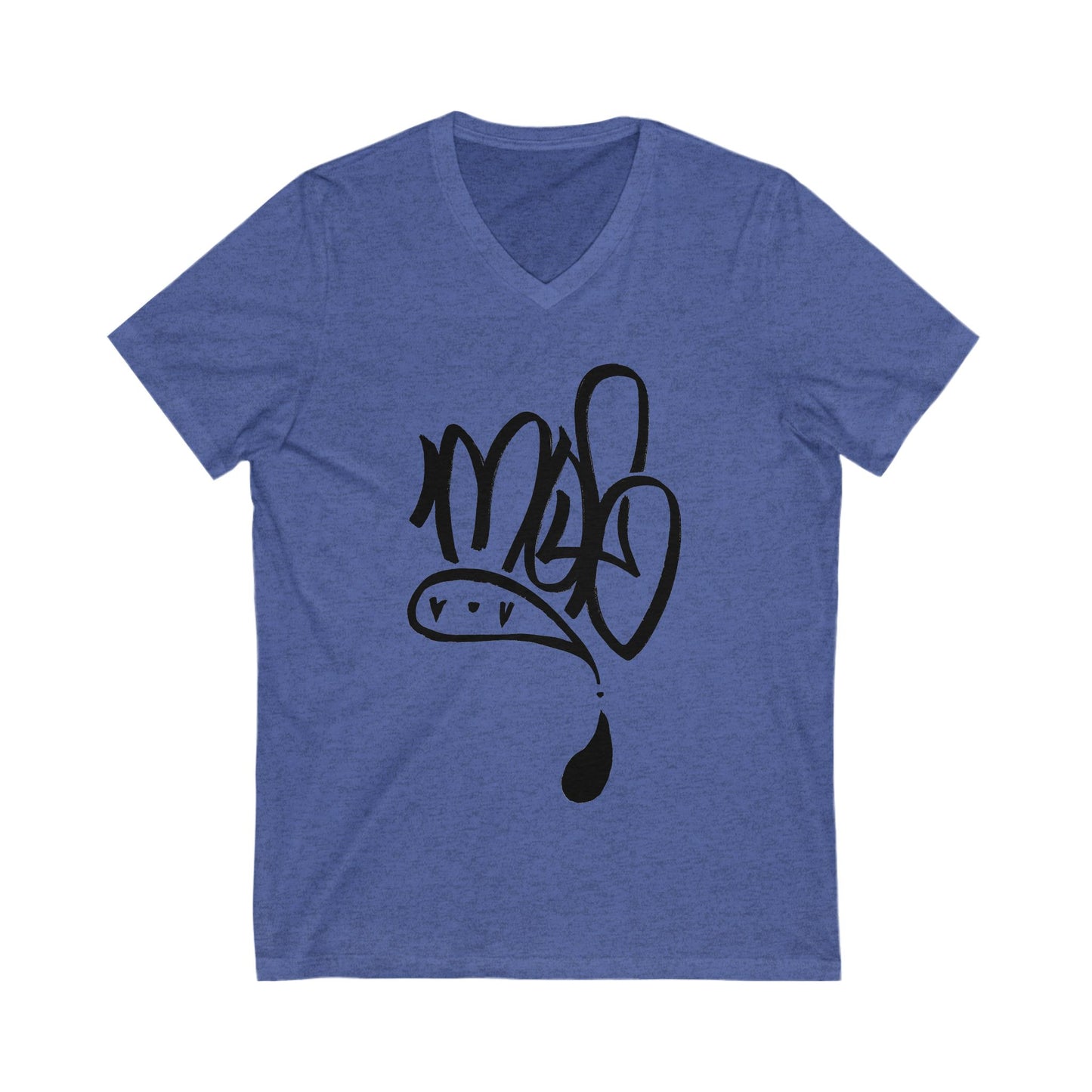 Stylish V-Neck Graphic Tee | Casual Wear, Street Style, Gift for Him/Her, Comfy Summer Top, Art-Inspired Shirt