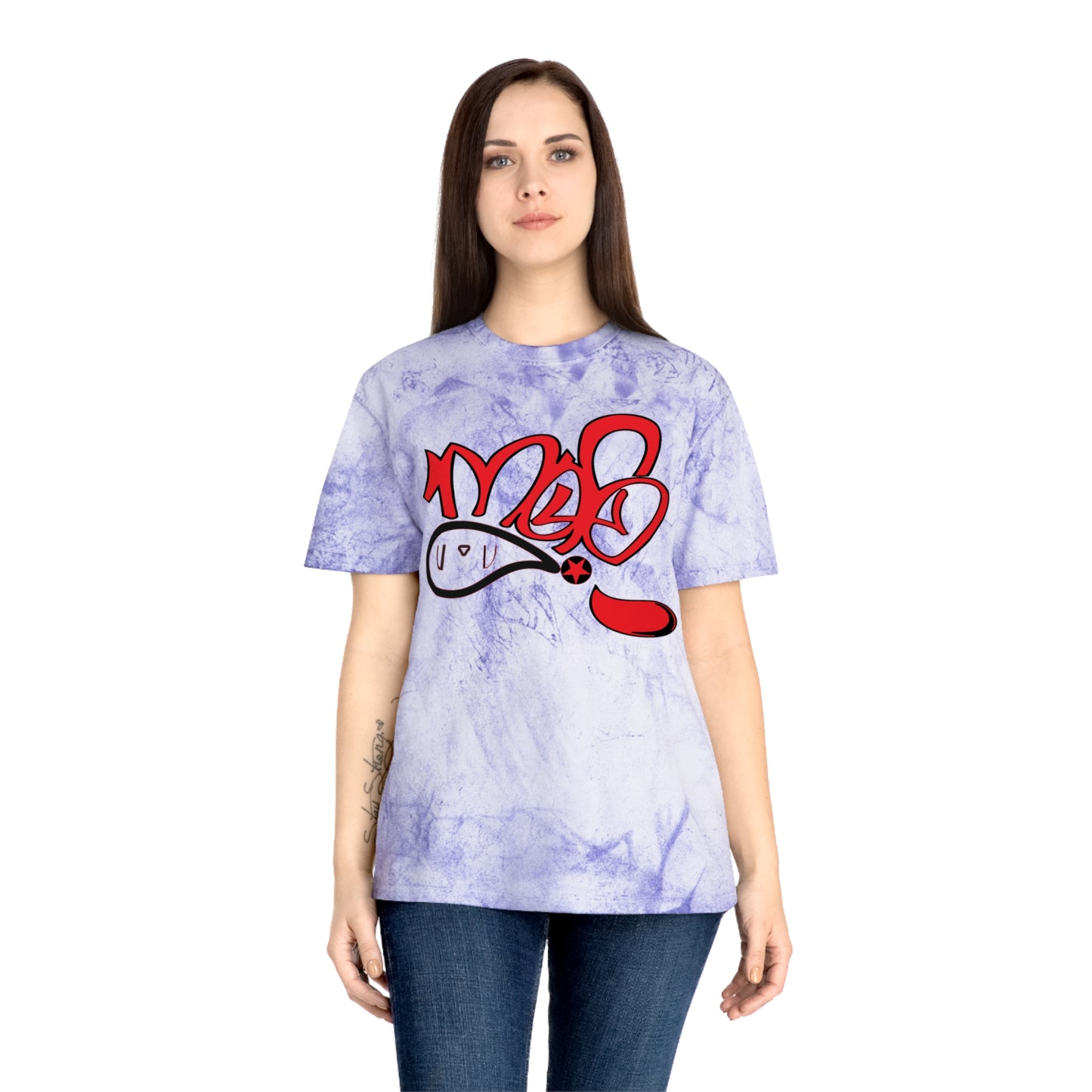 Color Blast Graphic Tee for Festival Vibes, Unisex T-Shirt, Streetwear, Summer Fashion, Creative Expression, Casual Style