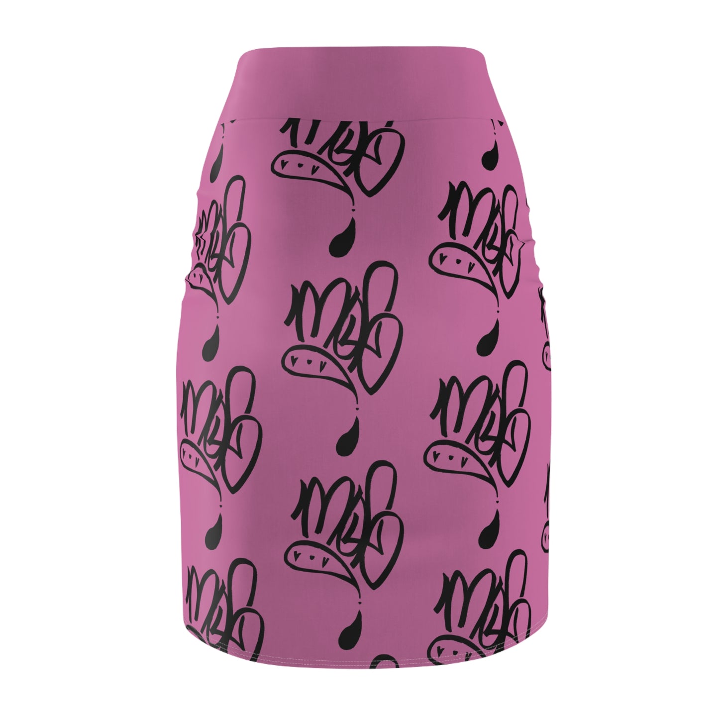 Chic Women's Pencil Skirt with Playful Design, Trendy Skirt, Fashionable Office Wear, Stylish Summer Skirt, Unique Gift Idea