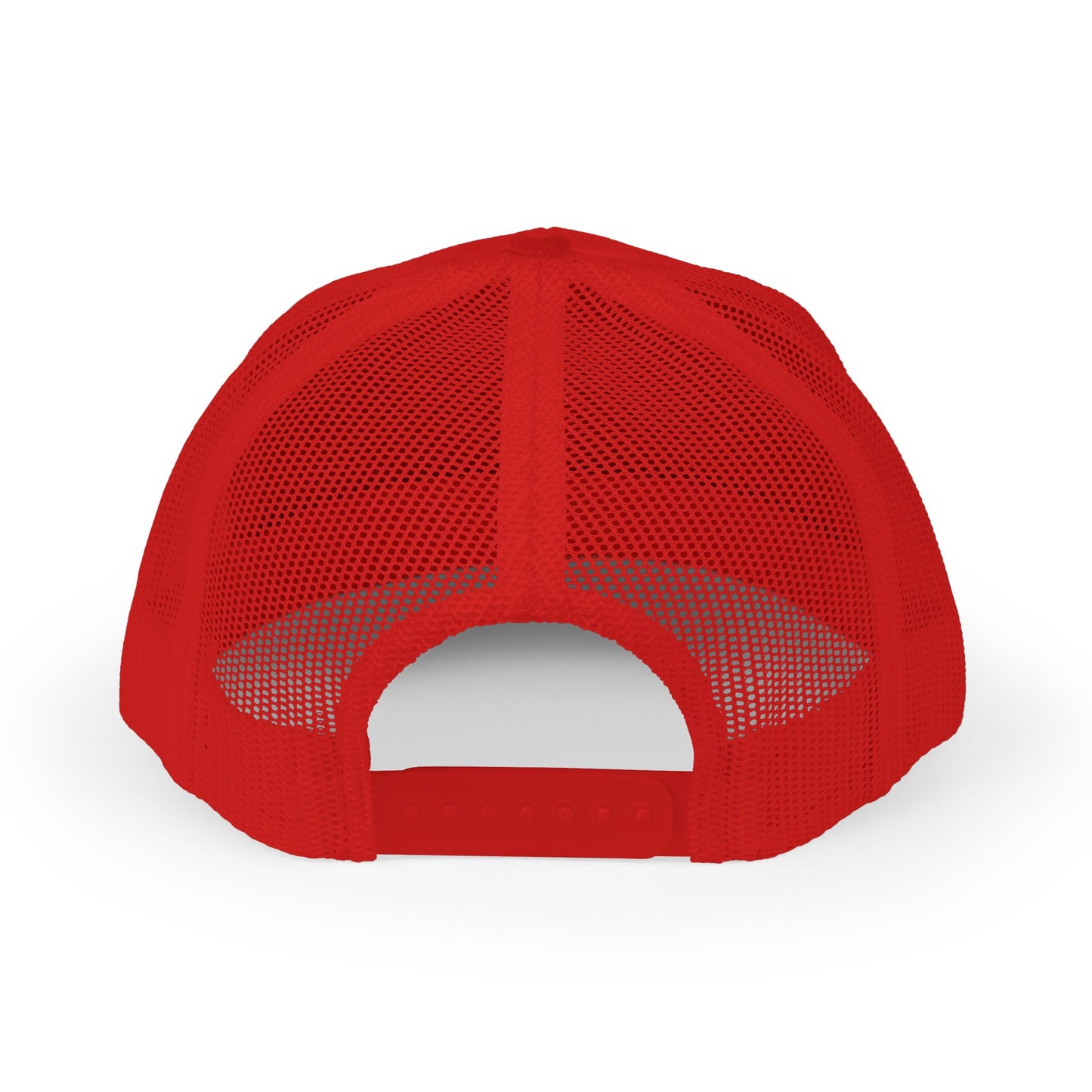 Red Snapback Trucker Cap with Unique Design, Casual Hat for Sports, Outdoors, Festivals, Gifts, Fashion Statement