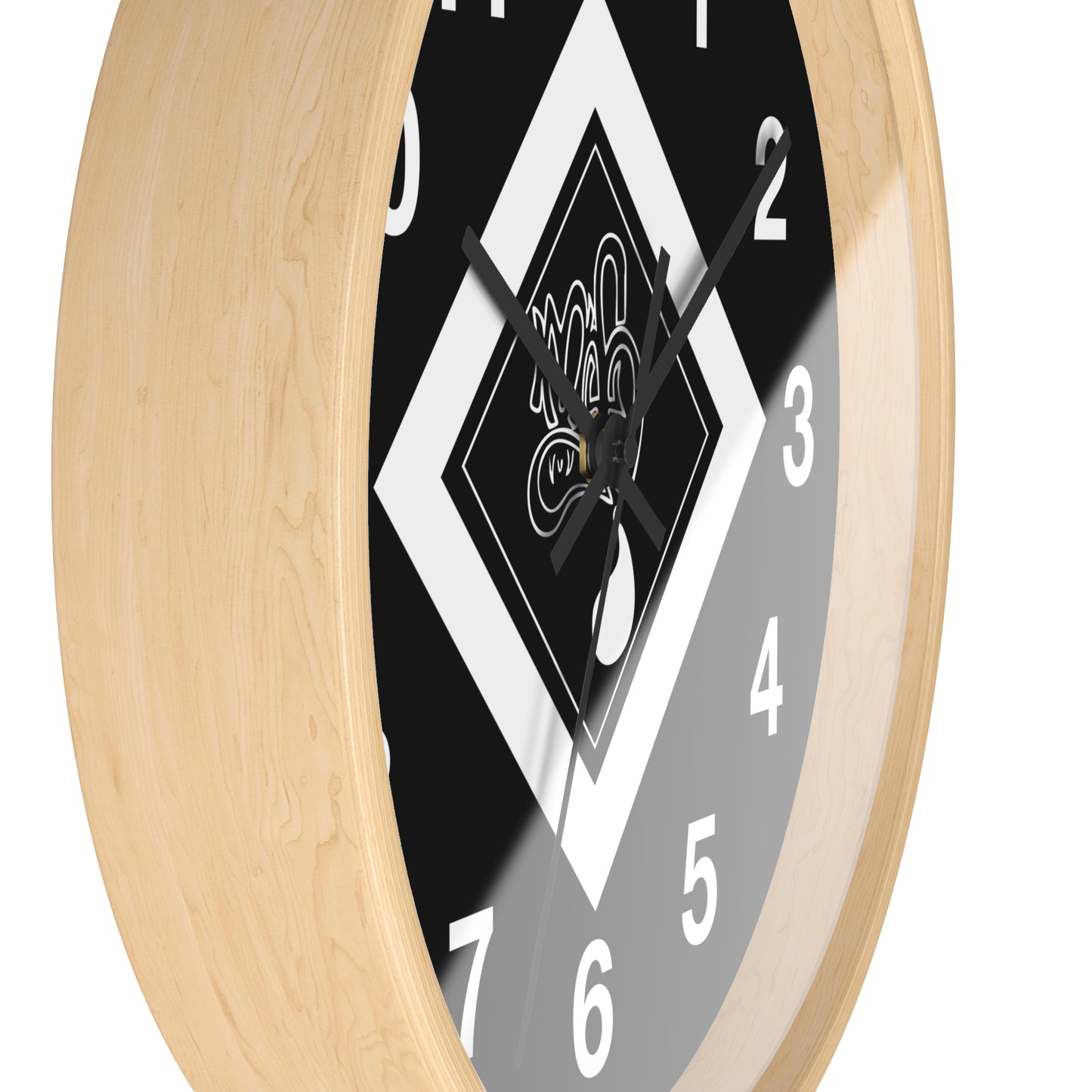 Modern Black Wall Clock with Unique Design, Home Decor, Gift for Him/Her, Office Clock, Wall Art, Minimalist Style