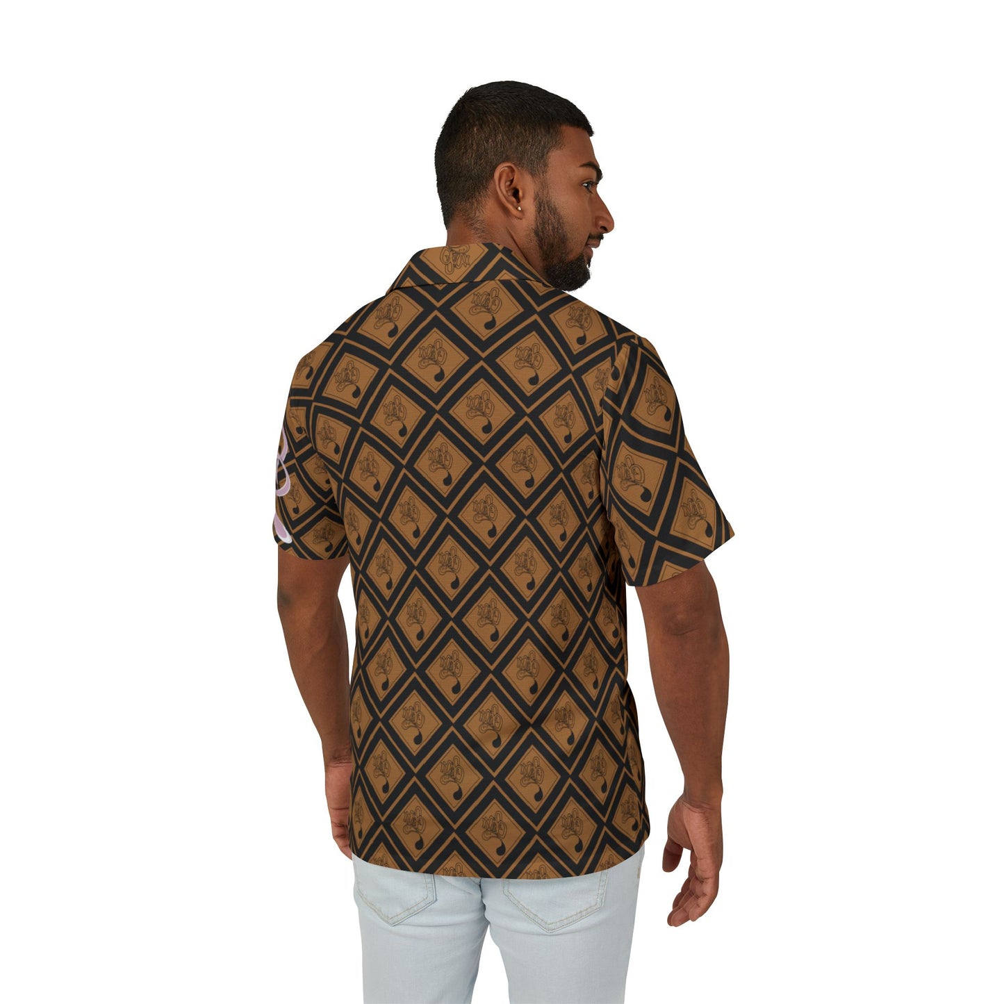 Men's Hawaiian Camp Shirt - Trendy Tropical Print, Summer Vibes, Casual Beach Wear, Relaxed Fit, Perfect Gift for Men