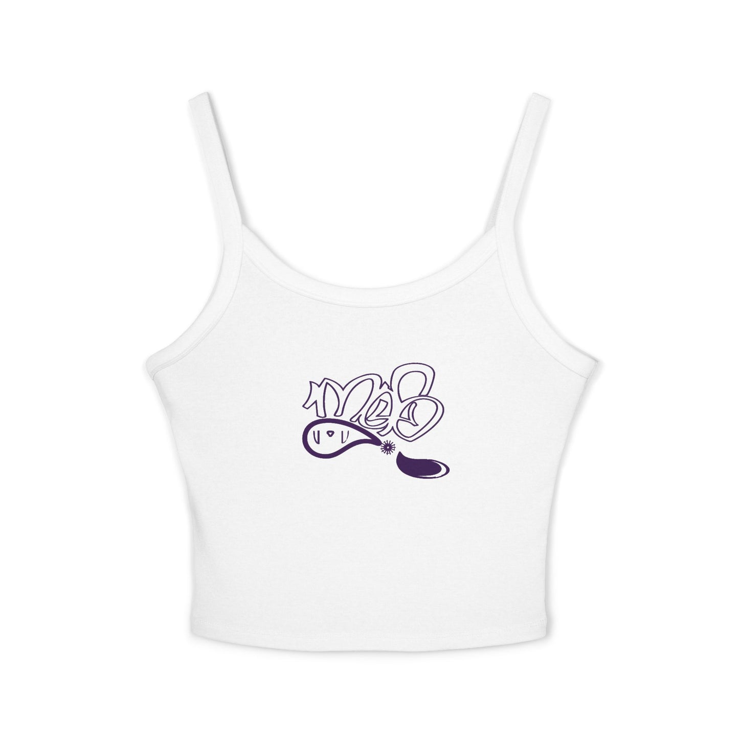 Chic Women's Spaghetti Strap Tank Top with Fun Graphic, Summer Essential, Casual Wear, Festival Clothing, Vacation Top, Gift for Her