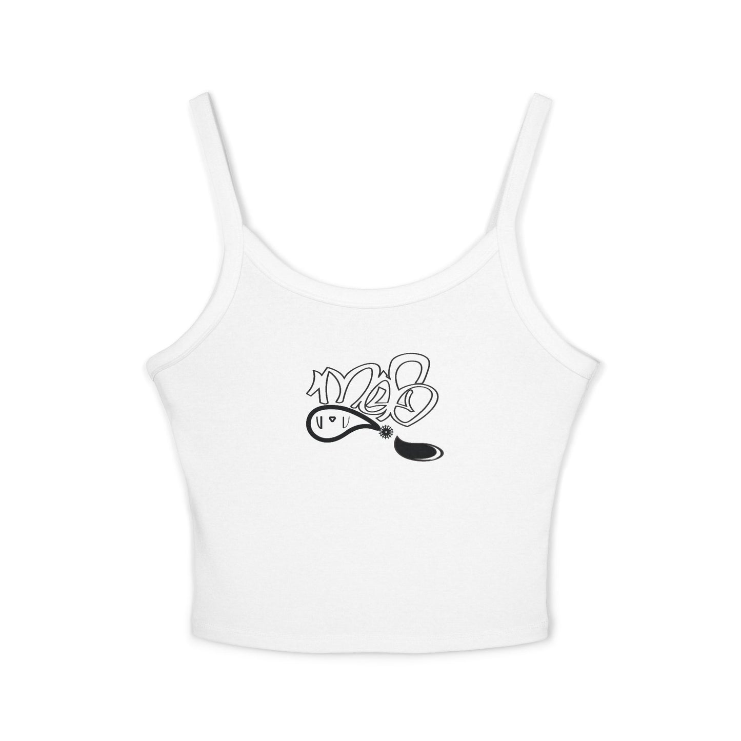 Stylish Women's Spaghetti Strap Tank Top - Casual, Summer Outfit, Beachwear, Comfortable, Everyday Wear, Unique Design