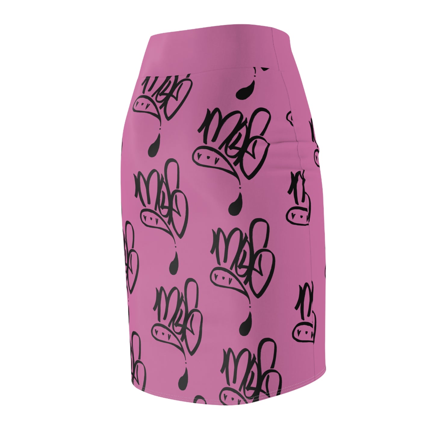 Chic Women's Pencil Skirt with Playful Design, Trendy Skirt, Fashionable Office Wear, Stylish Summer Skirt, Unique Gift Idea