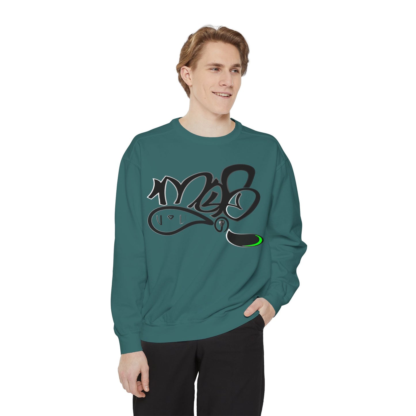 Graffiti Script Sweatshirt — mofo snake logo