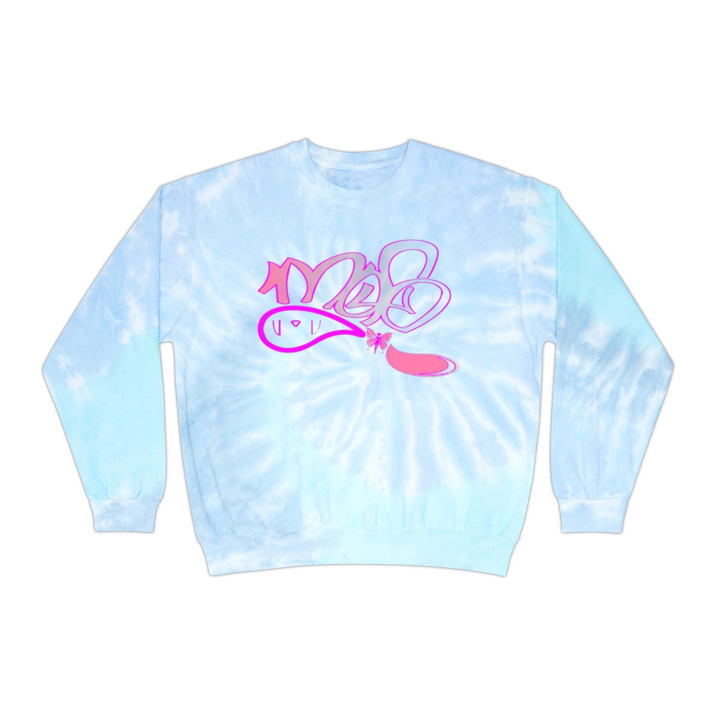 Relaxed Tie-Dye Sweatshirt with Vibrant Graphic Design