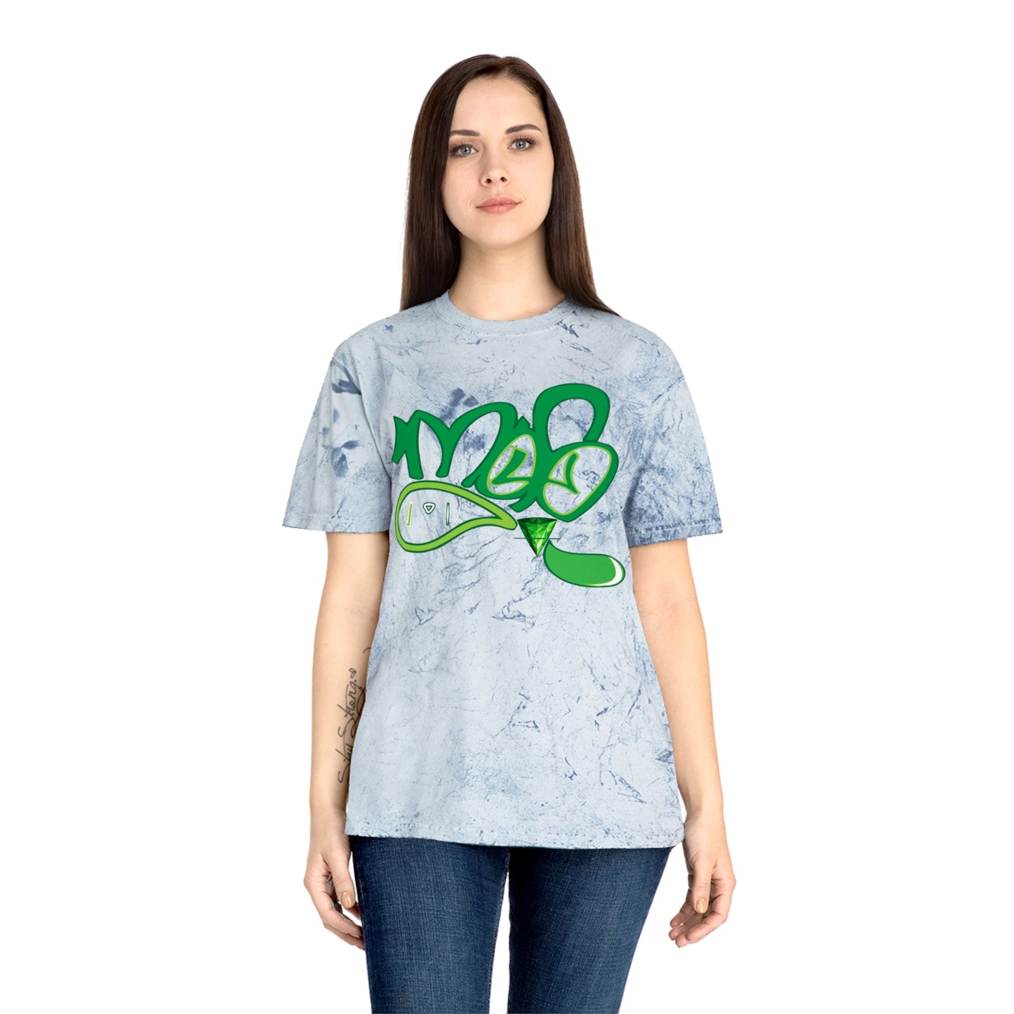 color blast unisex  mofo earth gem logo
