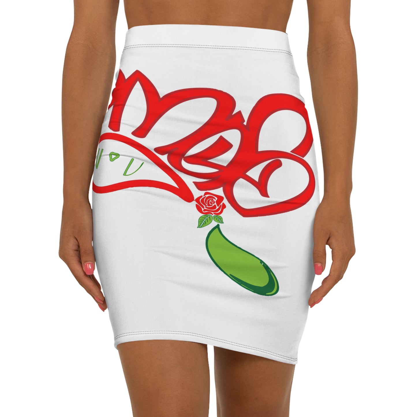 Stylish Women's Mid-Waist Pencil Skirt with Floral Design, Trendy Skirt for Casual Outings, Date Nights, Office Wear, Spring Fashion, [...]