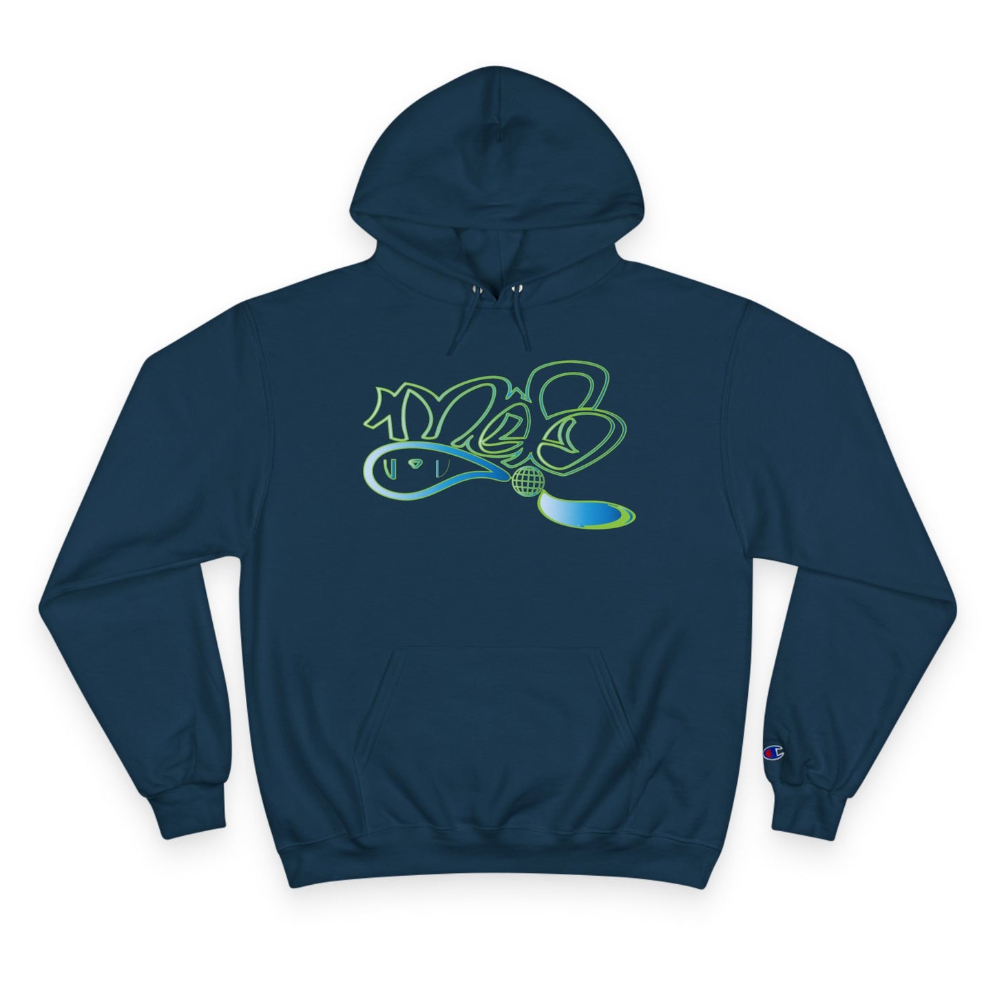 Champion Hoodie with mofo globe logo