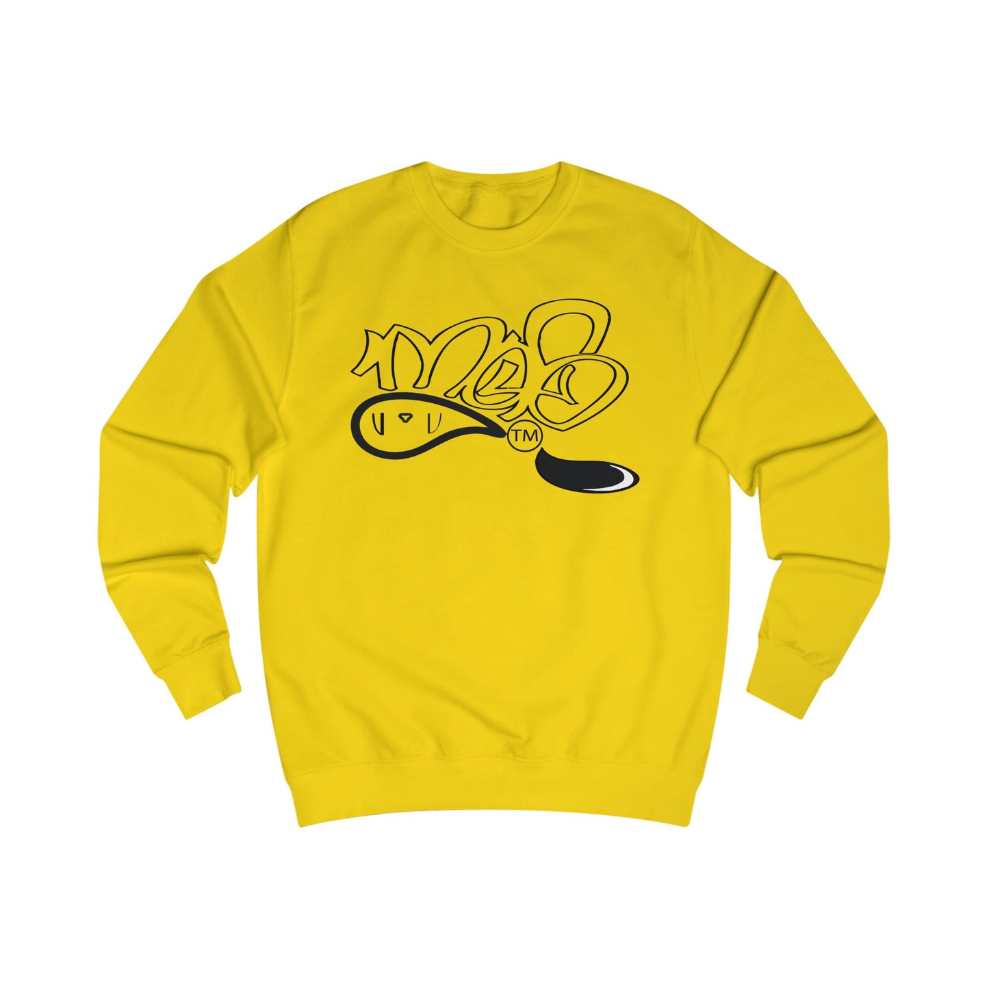 Street Art Inspired Unisex Sweatshirt - 'YES' Graphic Design