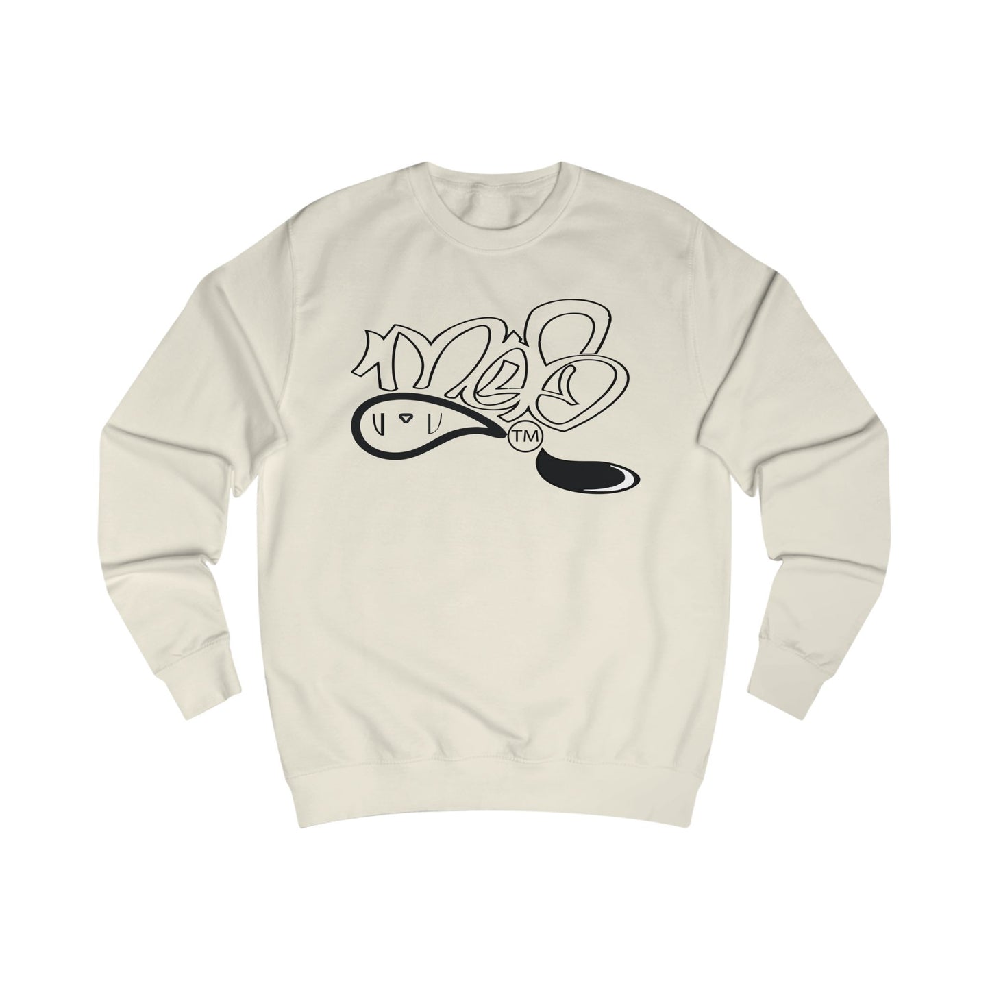 Street Art Inspired Unisex Sweatshirt - 'YES' Graphic Design