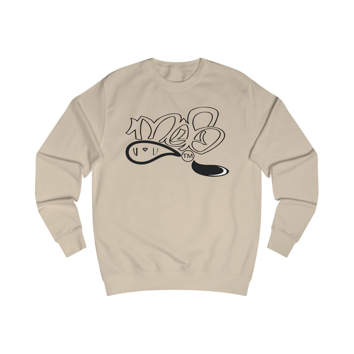 Street Art Inspired Unisex Sweatshirt - 'YES' Graphic Design