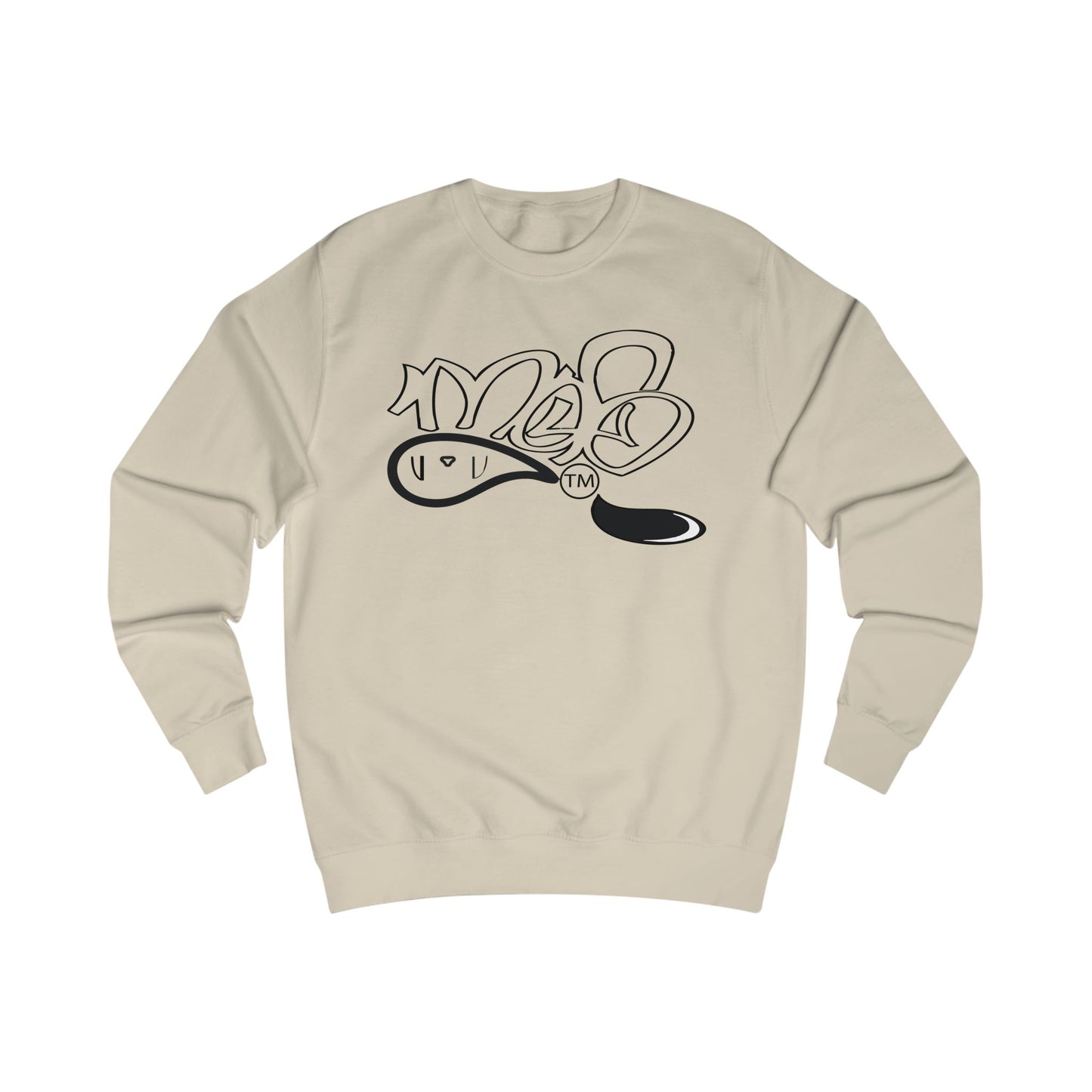 Street Art Inspired Unisex Sweatshirt - 'YES' Graphic Design