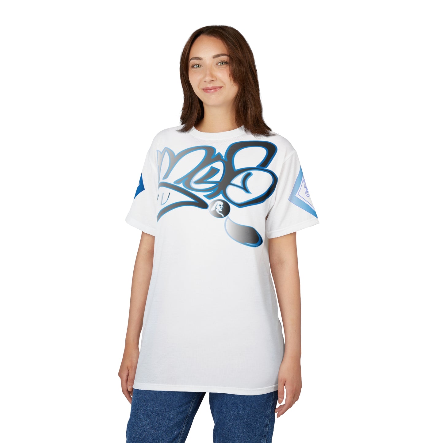 mofo Benjamin Franklin logo diamond combo white