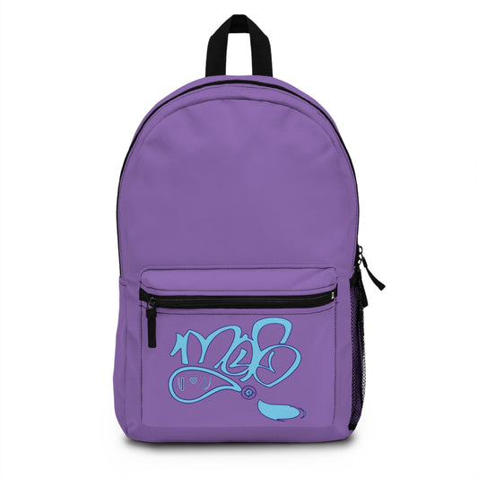 Vibrant Purple Graffiti Backpack for School, Travel, or Everyday Use, Perfect Gift for Students and Art Lovers