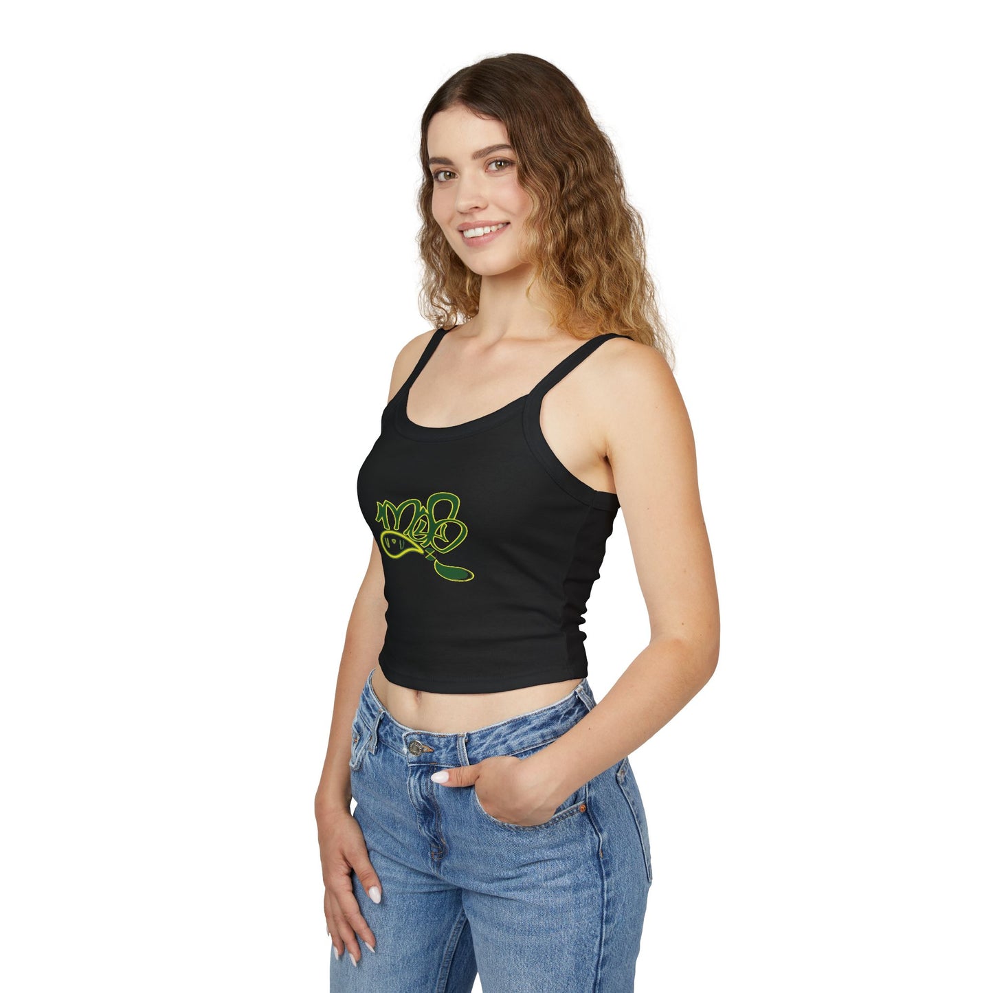 Trendy Women's Spaghetti Strap Tank Top, Casual Wear, Summer Fashion, Comfortable Outing Top, Festival Apparel, Everyday Style