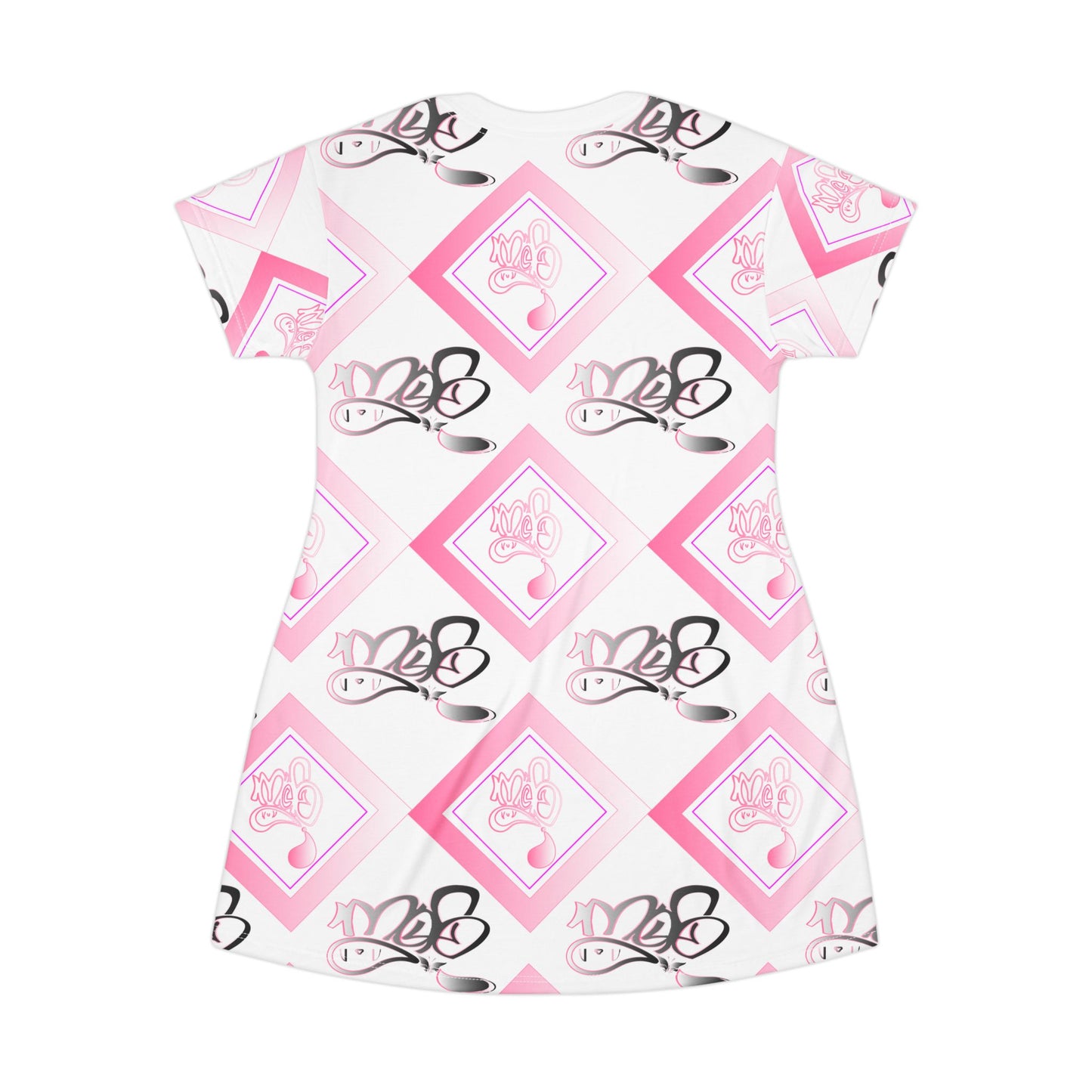Sharp butterfly diamond mofo logo combo tshirt dress