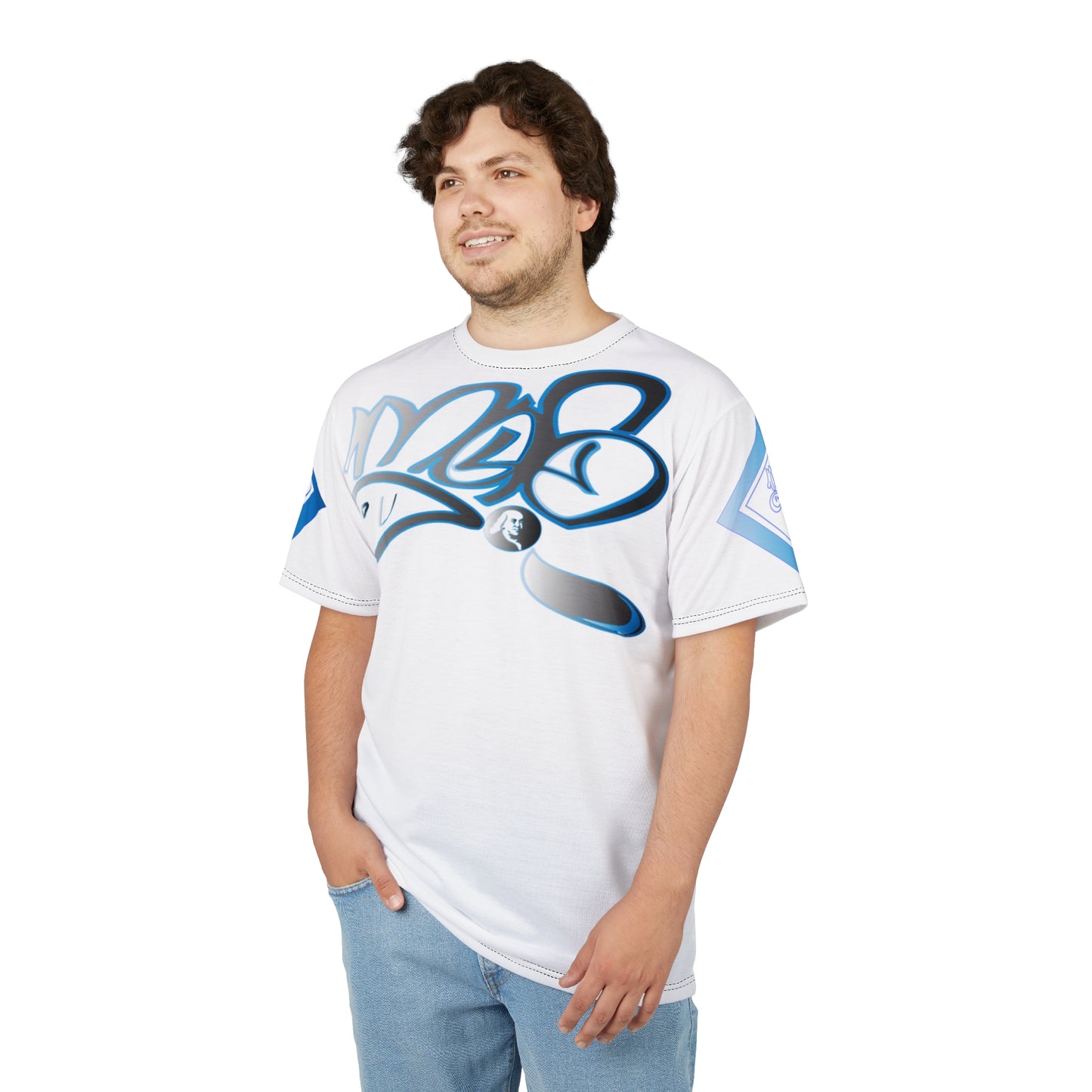 mofo Benjamin Franklin logo diamond combo white
