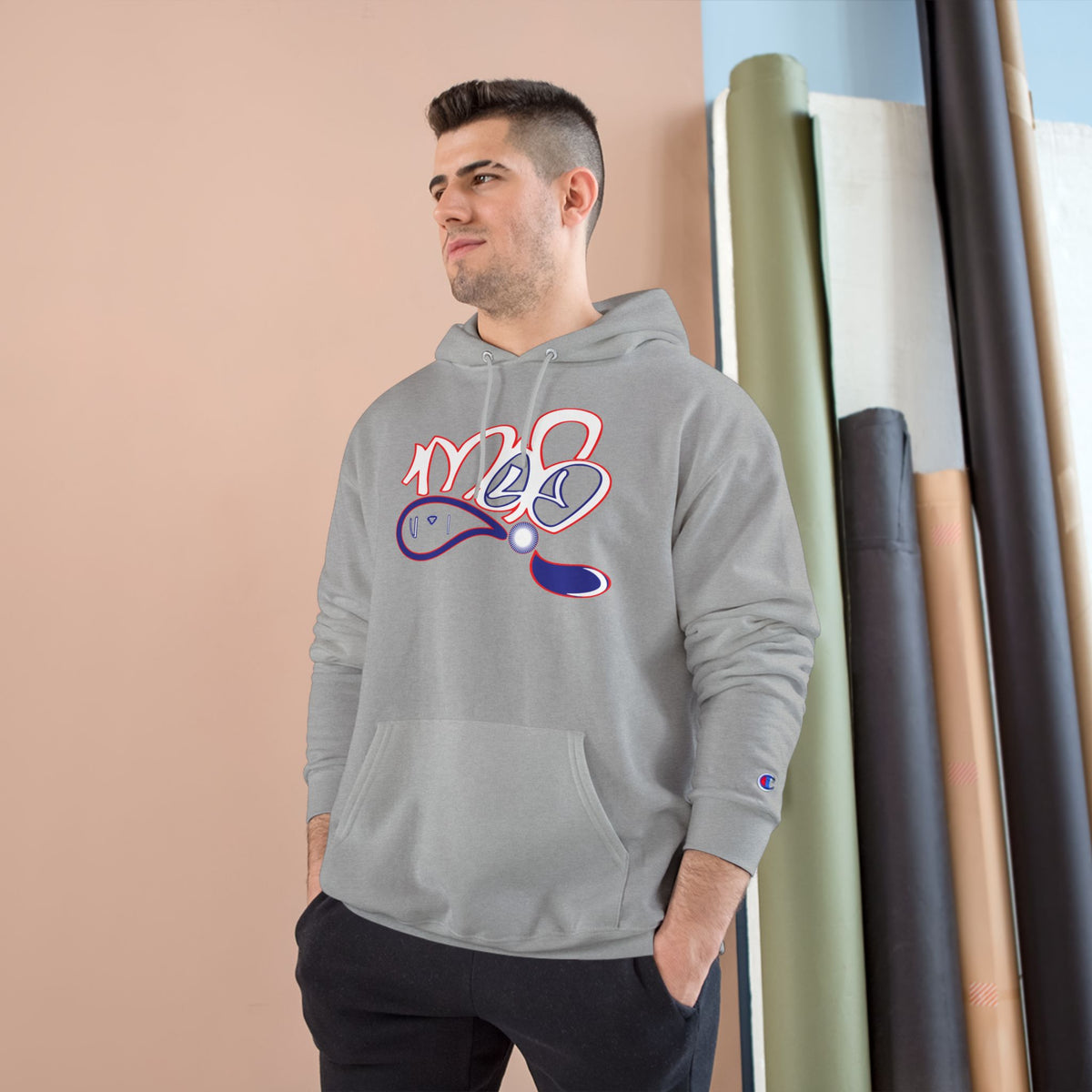 Champion Hoodie with USA mofo logo